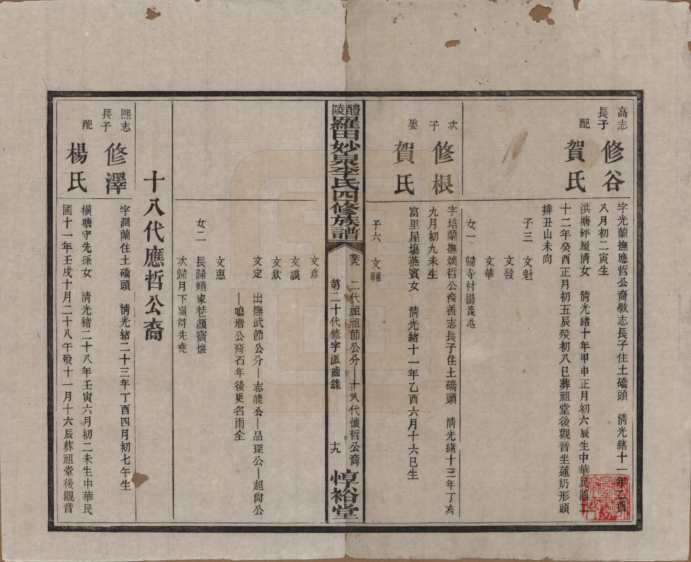 GTJP0796.李.湖南醴陵.醴陵罗田妙泉李氏四修族谱.民国33年（1944）_019.pdf_第1页