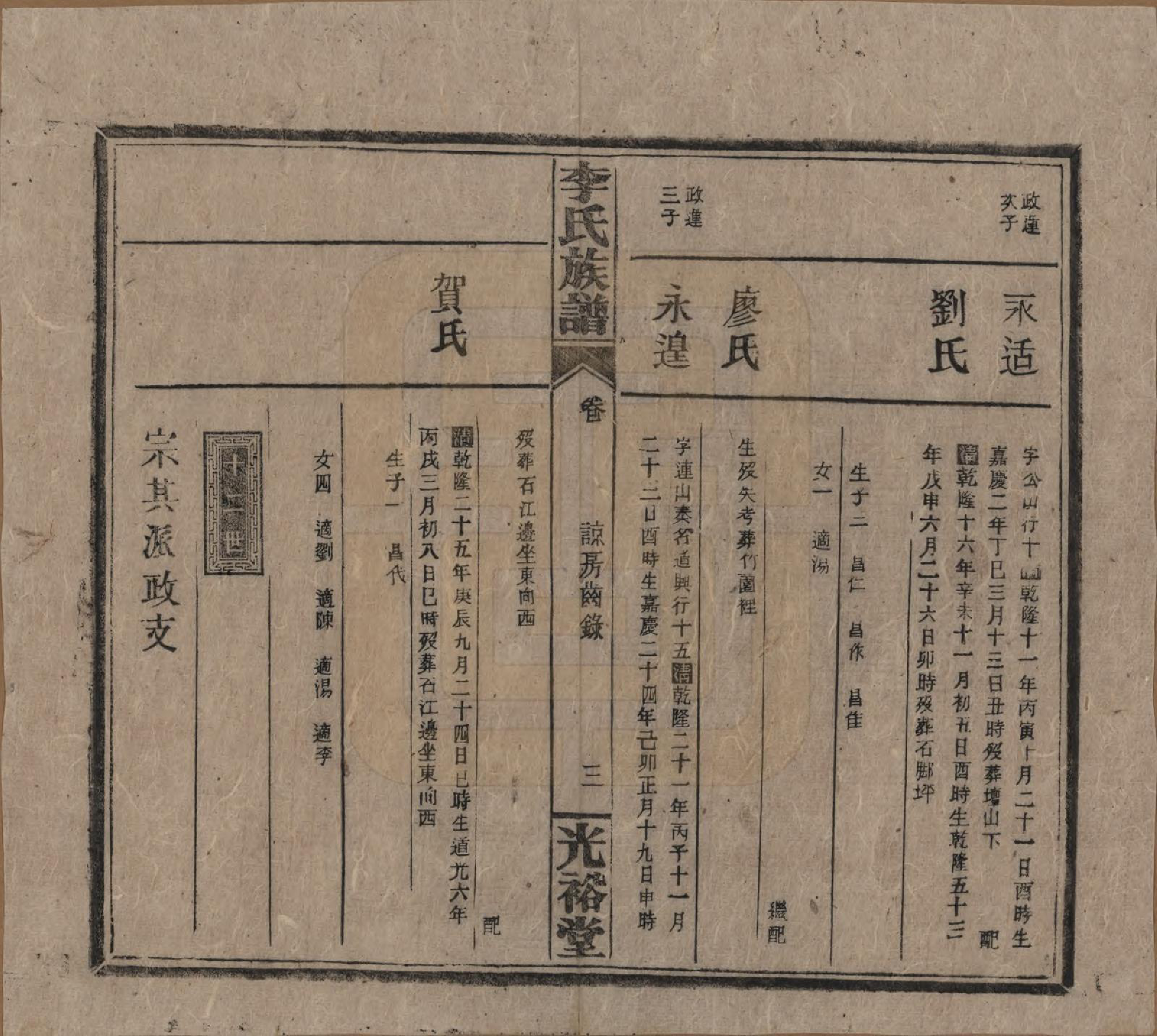 GTJP0799.李.湖南.李氏宗谱.民国36年[1947]_017.pdf_第3页