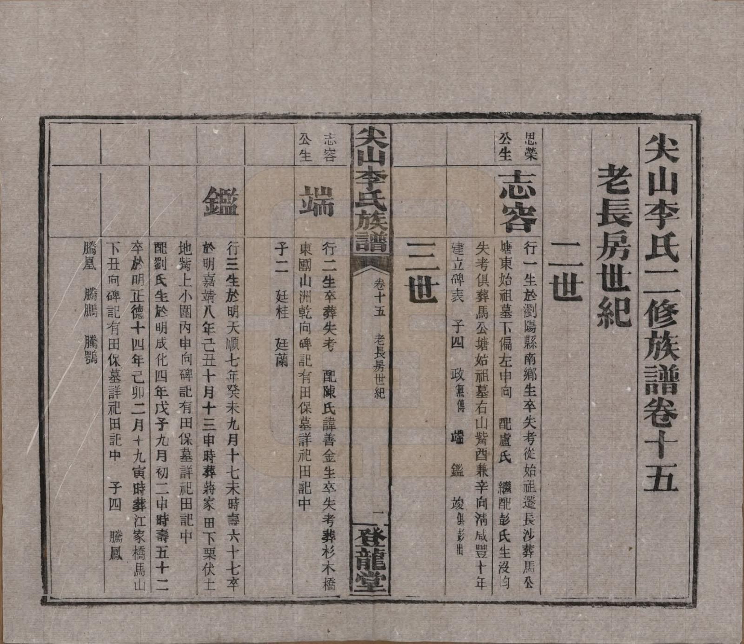 GTJP0801.李.湖南长沙.尖山李氏族谱.民国38年（1949）_015.pdf_第1页