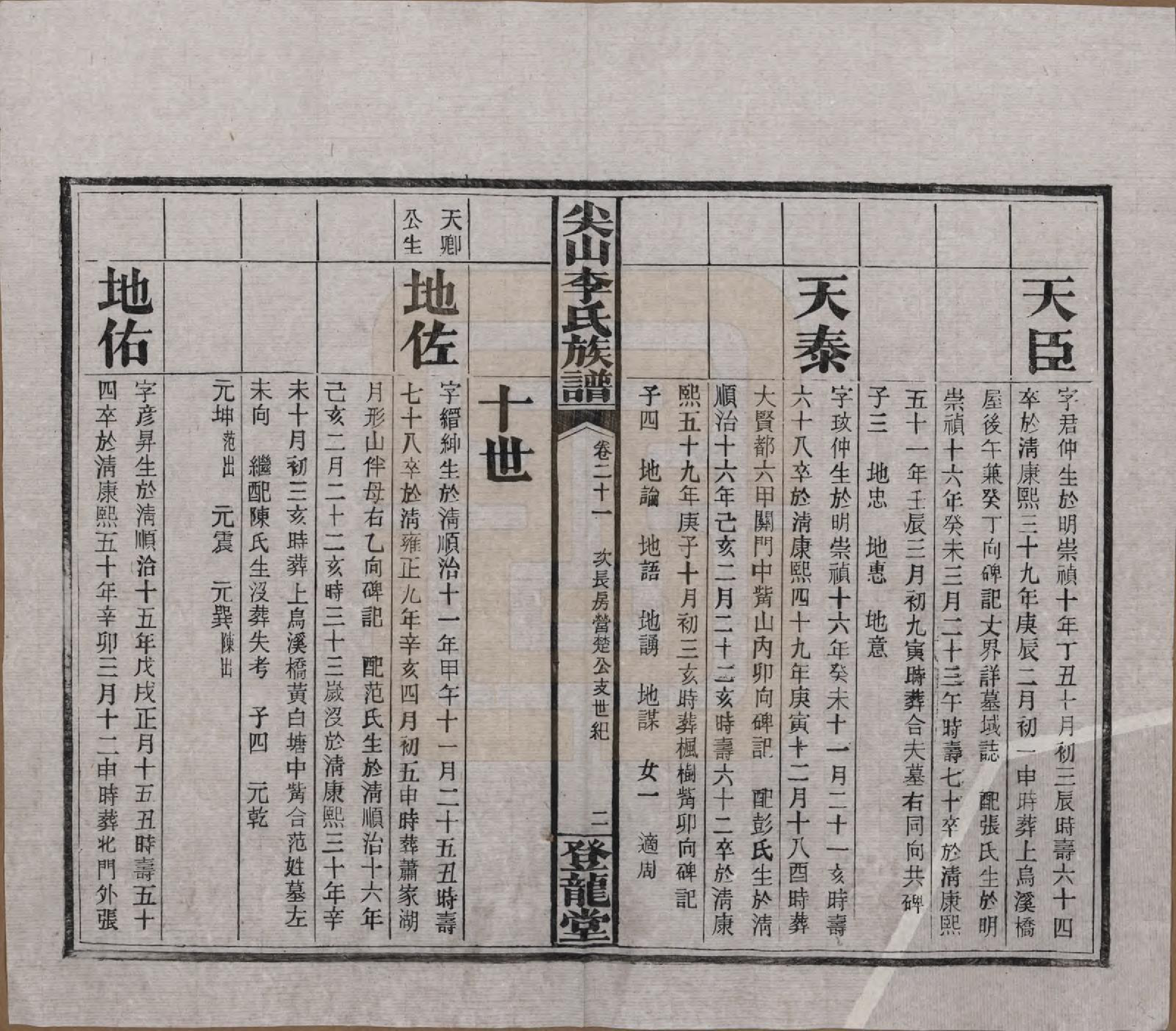 GTJP0801.李.湖南长沙.尖山李氏族谱.民国38年（1949）_021.pdf_第2页