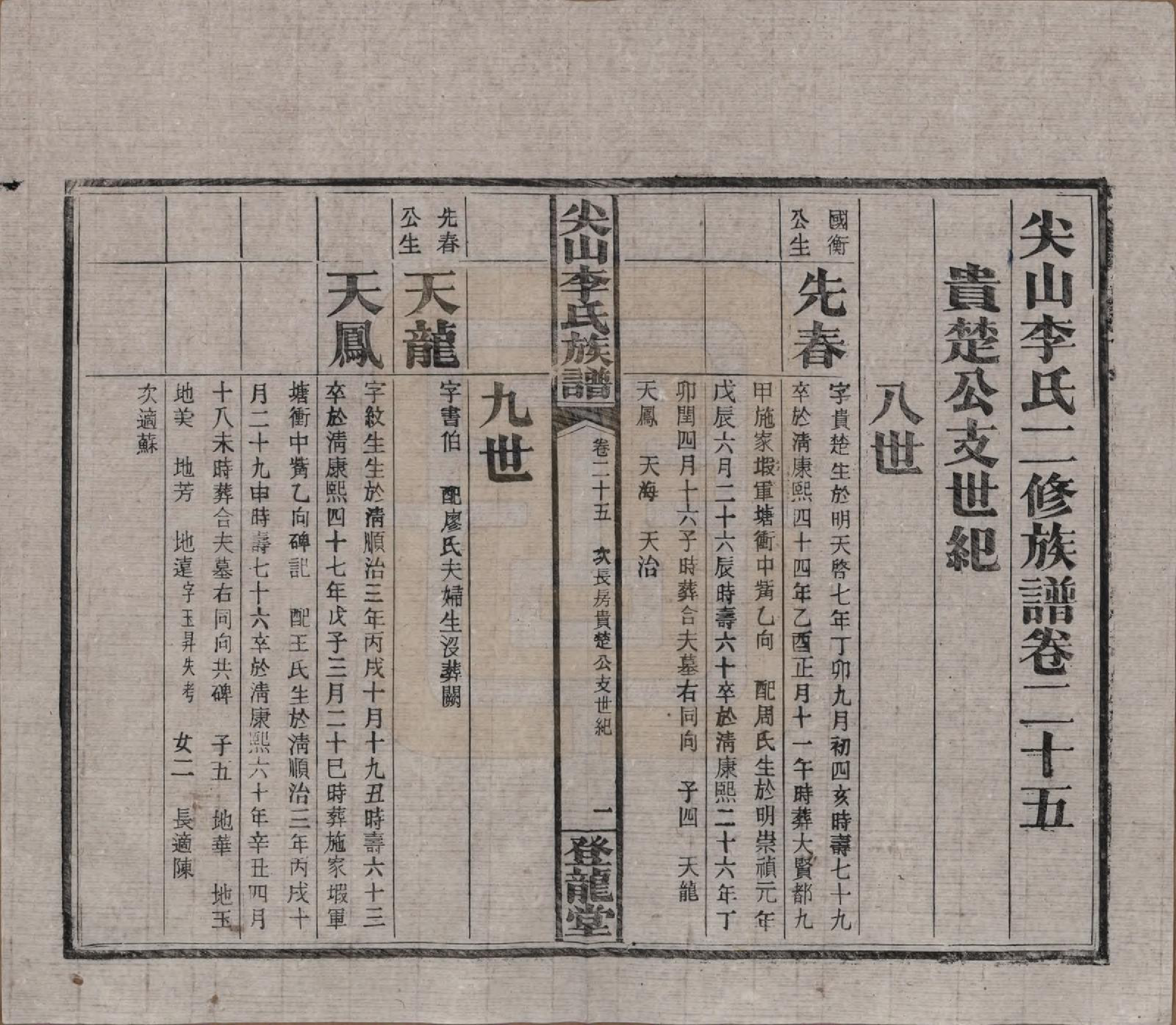 GTJP0801.李.湖南长沙.尖山李氏族谱.民国38年（1949）_025.pdf_第1页