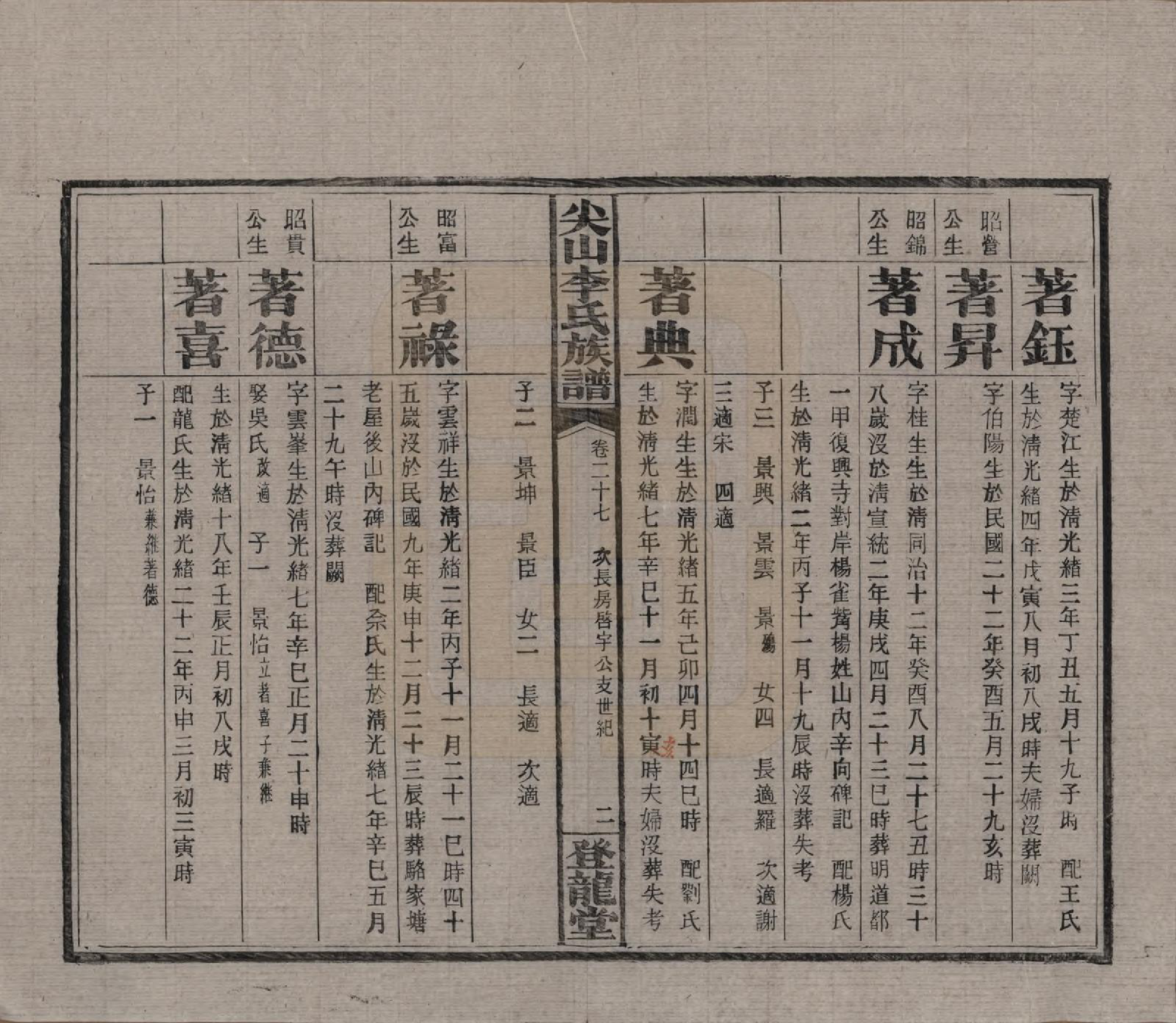 GTJP0801.李.湖南长沙.尖山李氏族谱.民国38年（1949）_027.pdf_第2页