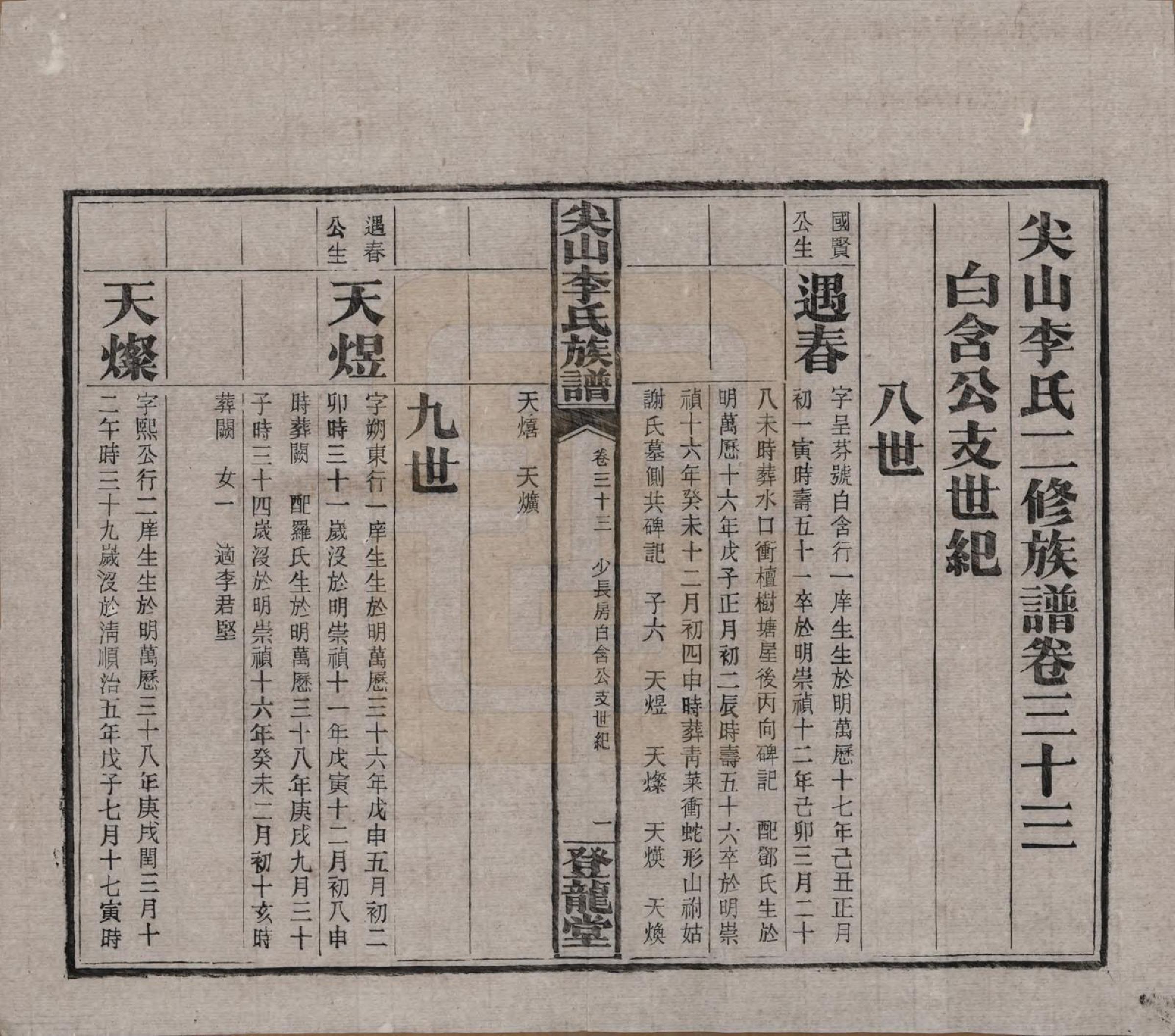 GTJP0801.李.湖南长沙.尖山李氏族谱.民国38年（1949）_033.pdf_第1页