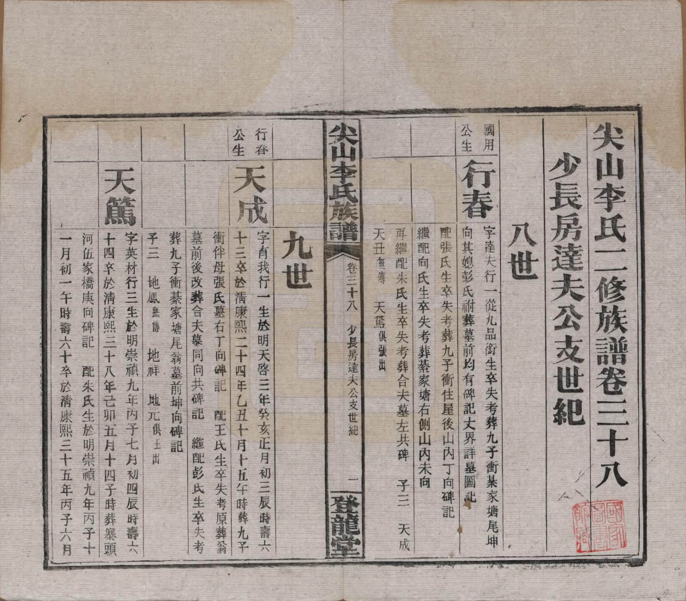 GTJP0801.李.湖南长沙.尖山李氏族谱.民国38年（1949）_038.pdf_第2页