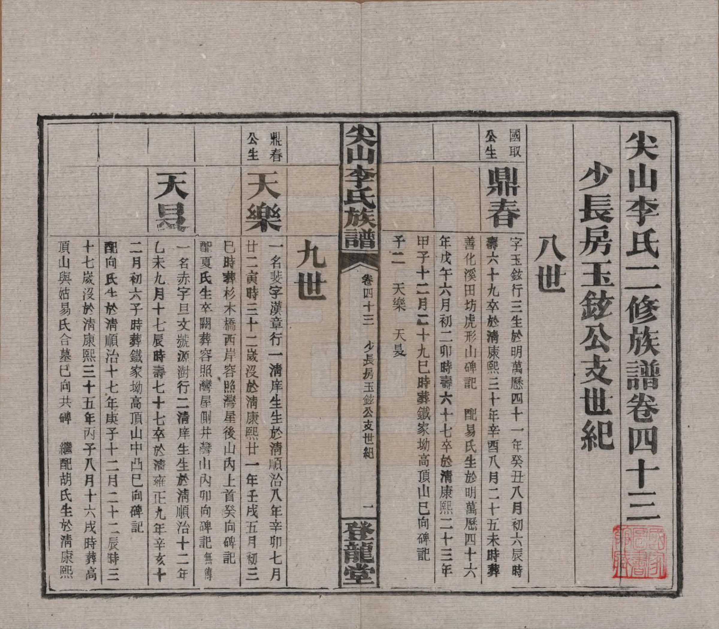 GTJP0801.李.湖南长沙.尖山李氏族谱.民国38年（1949）_043.pdf_第2页