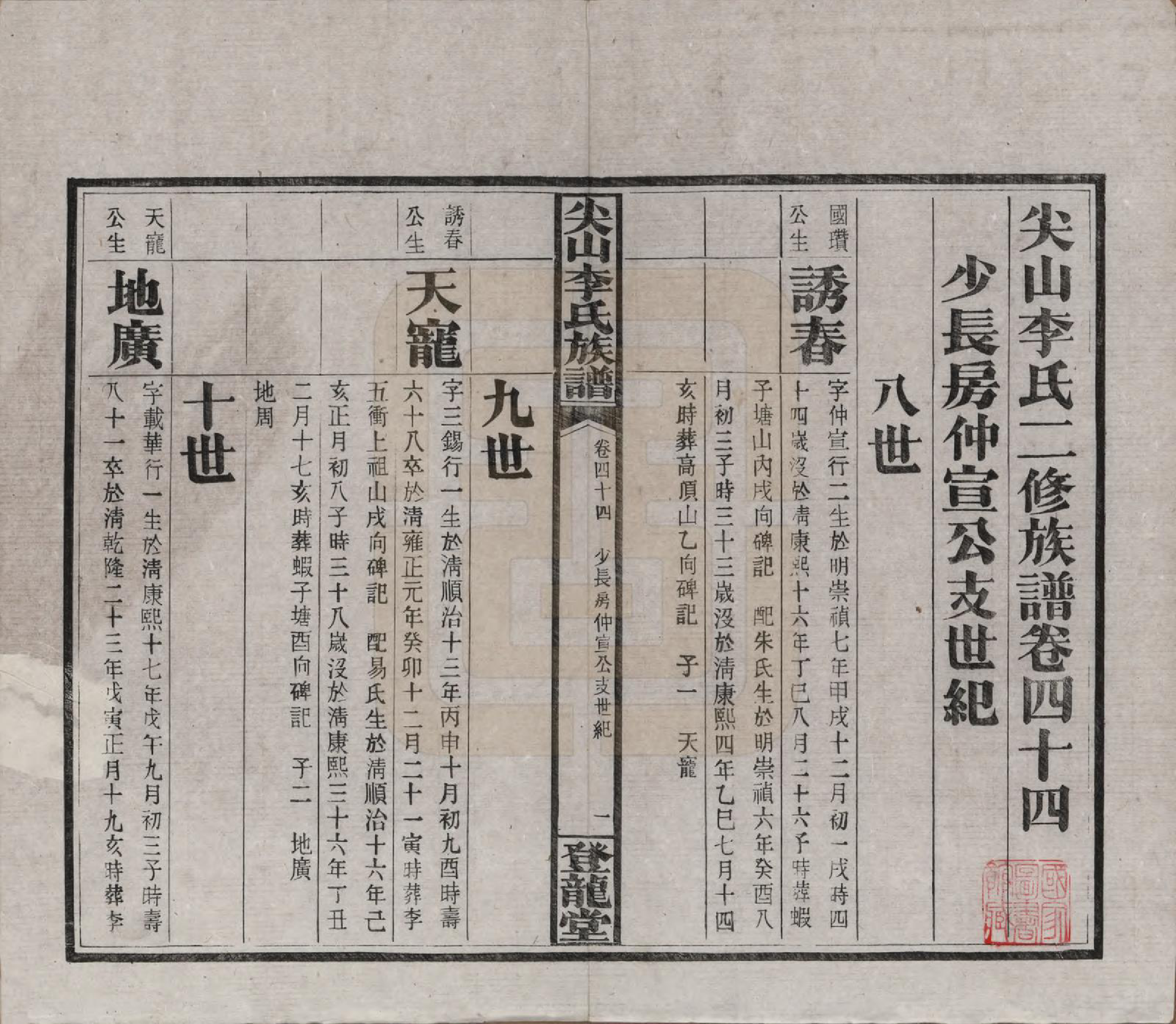 GTJP0801.李.湖南长沙.尖山李氏族谱.民国38年（1949）_044.pdf_第2页