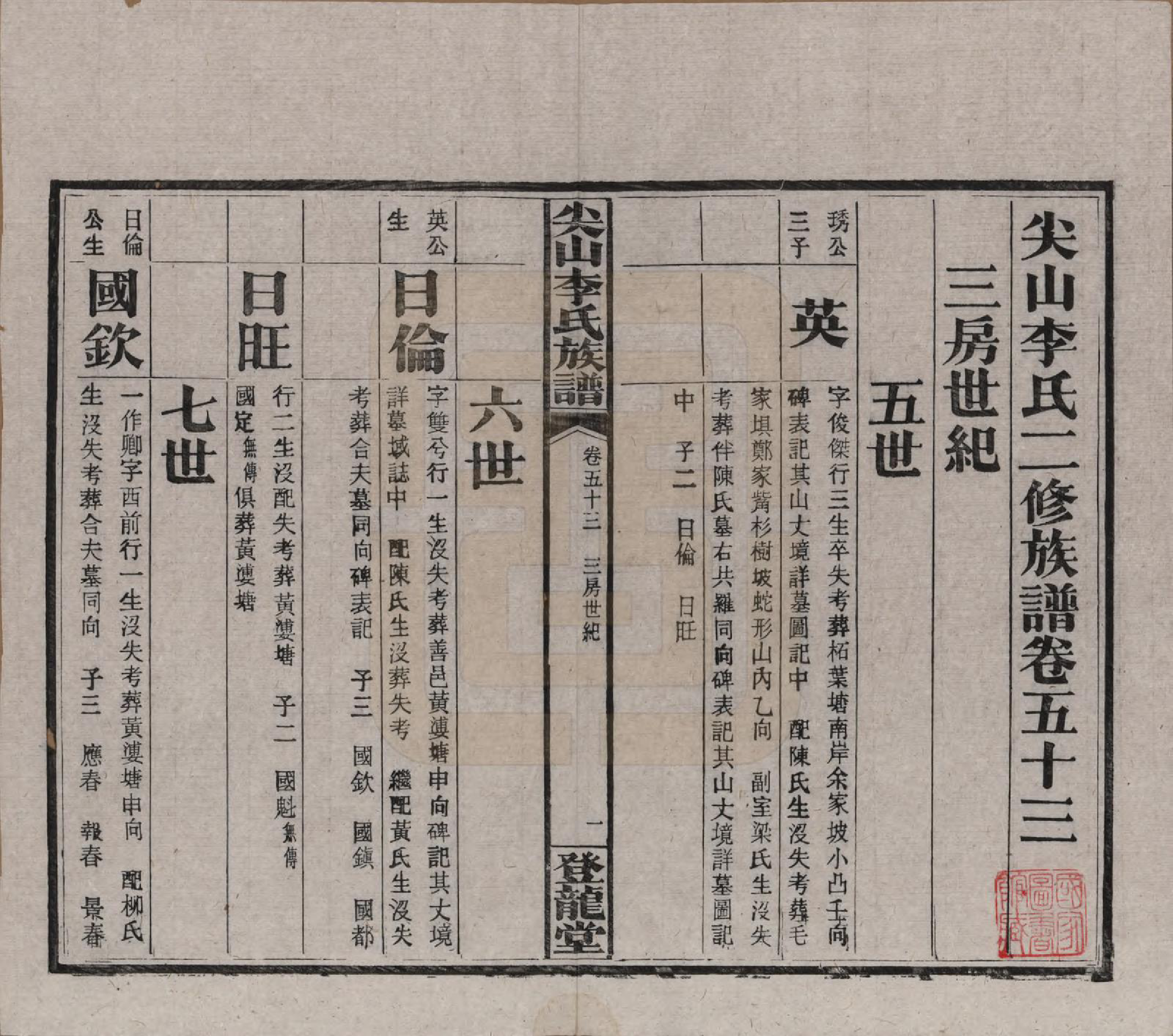 GTJP0801.李.湖南长沙.尖山李氏族谱.民国38年（1949）_053.pdf_第2页