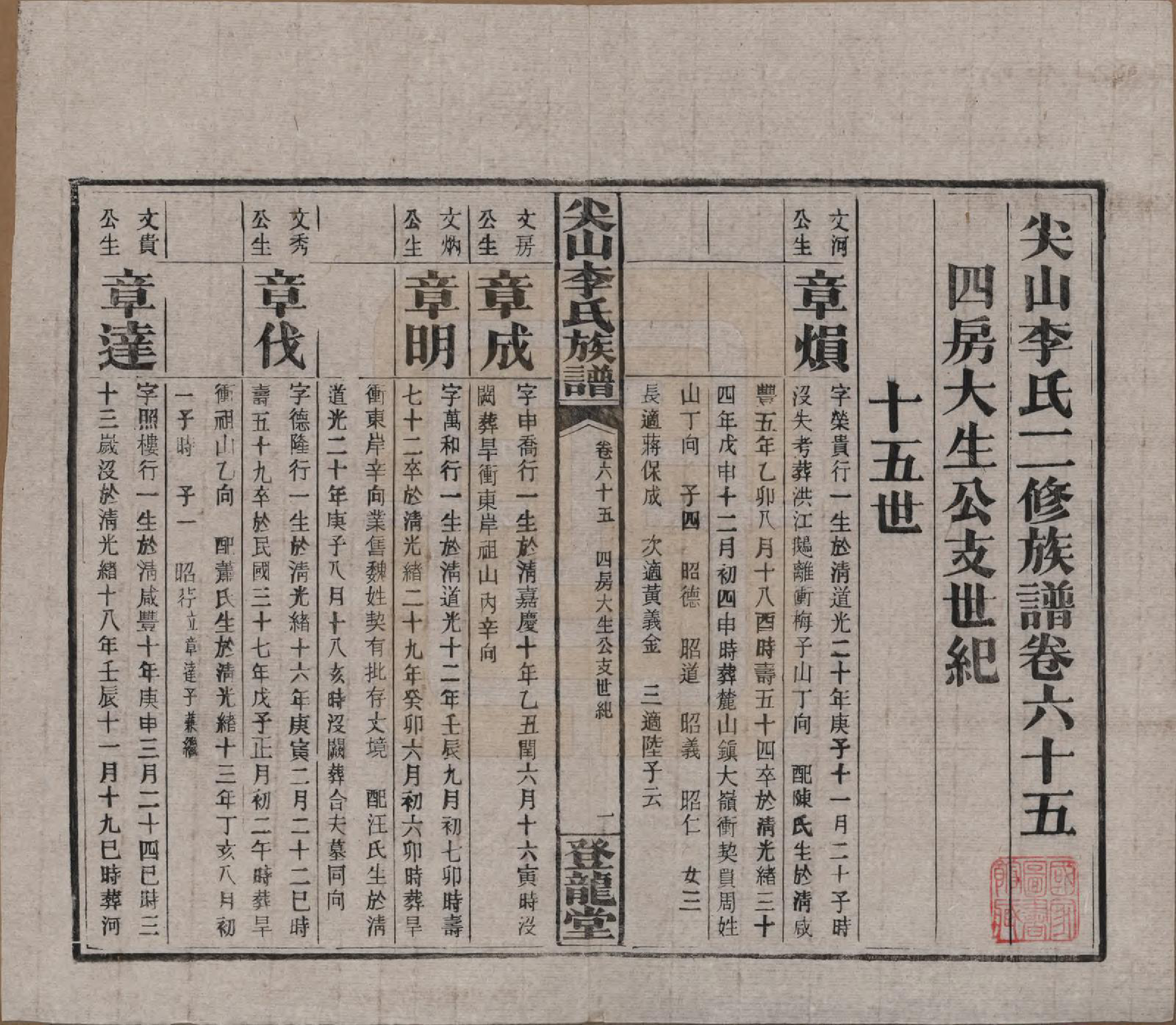 GTJP0801.李.湖南长沙.尖山李氏族谱.民国38年（1949）_065.pdf_第2页