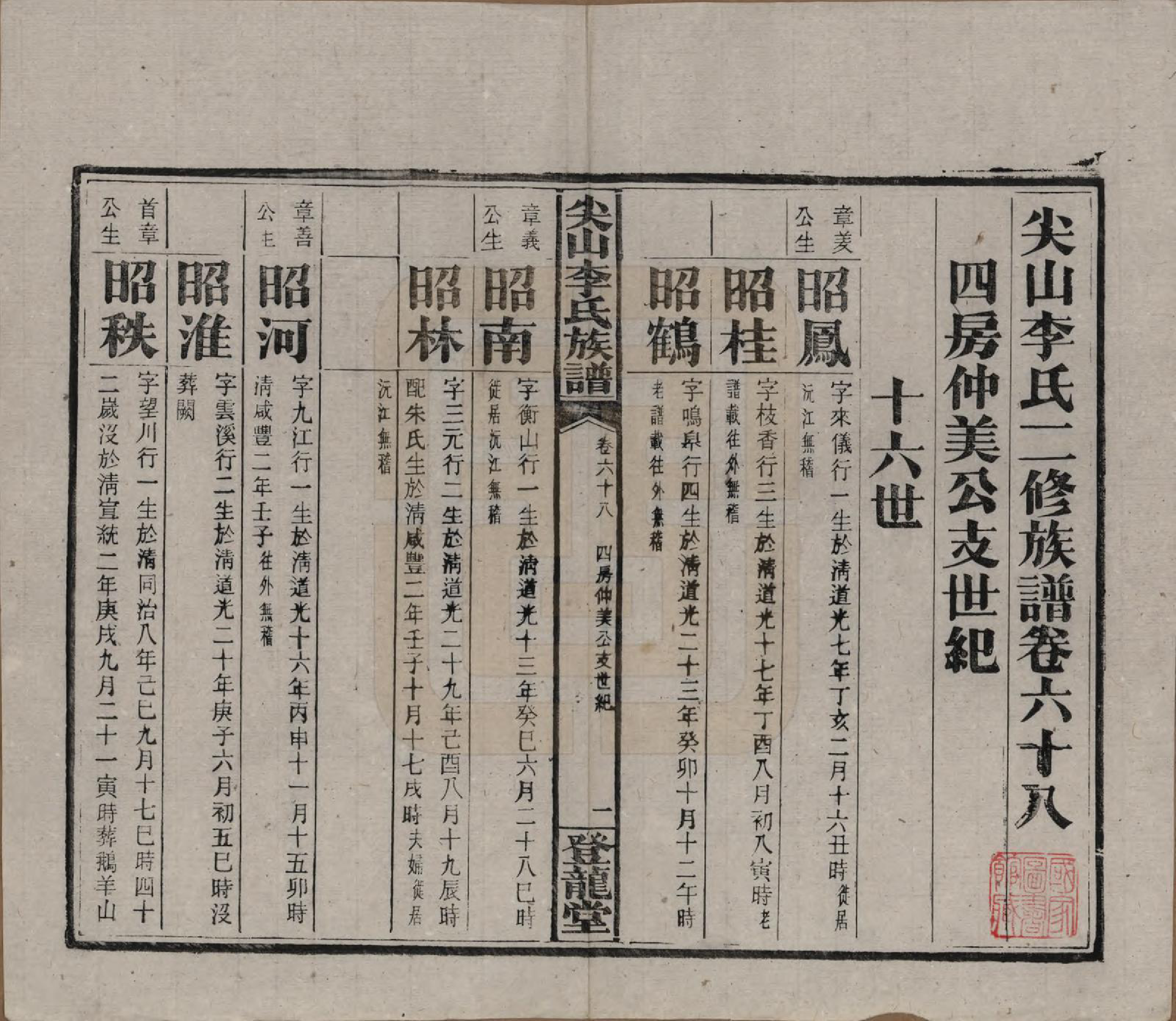 GTJP0801.李.湖南长沙.尖山李氏族谱.民国38年（1949）_068.pdf_第2页