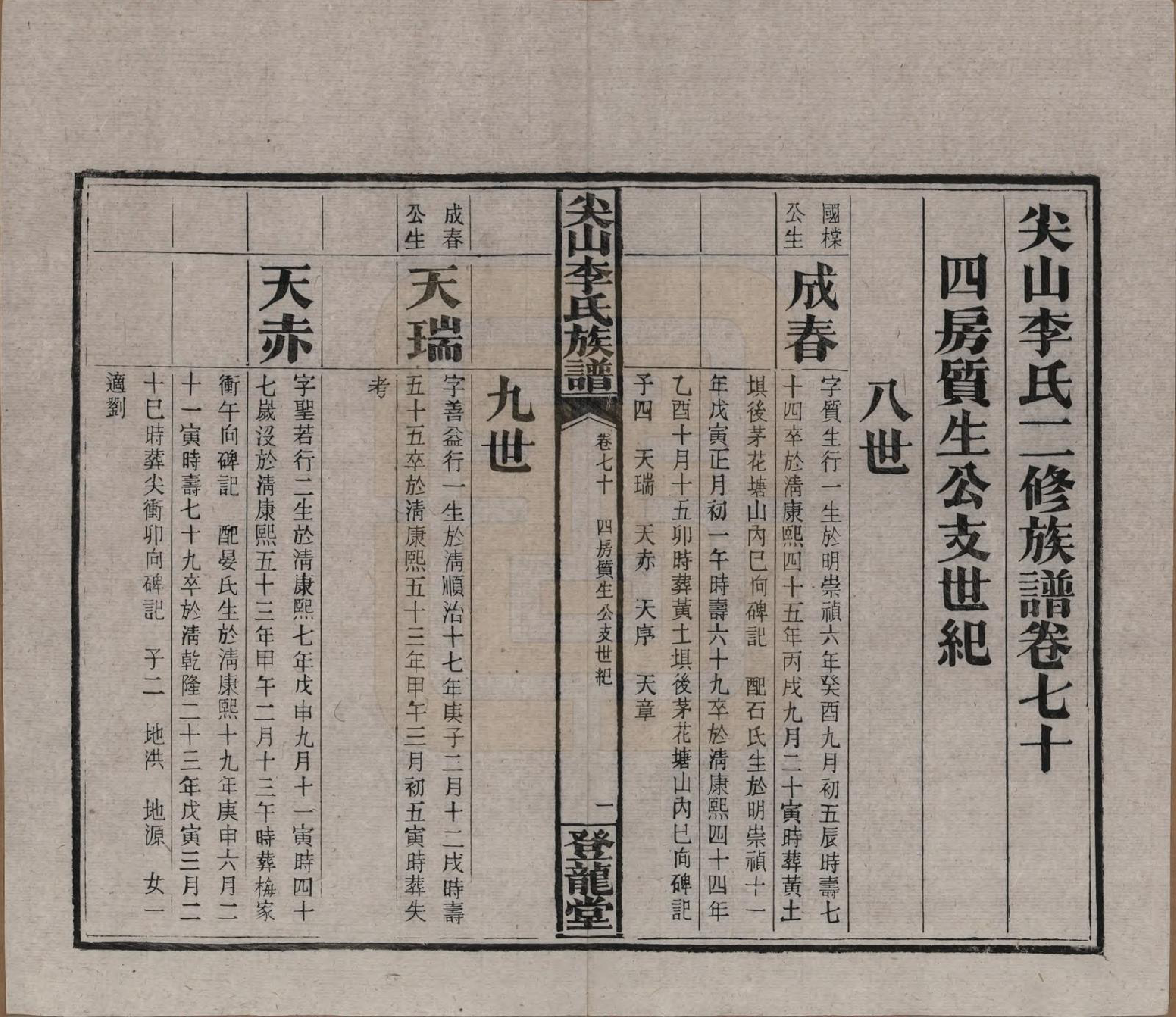 GTJP0801.李.湖南长沙.尖山李氏族谱.民国38年（1949）_070.pdf_第1页