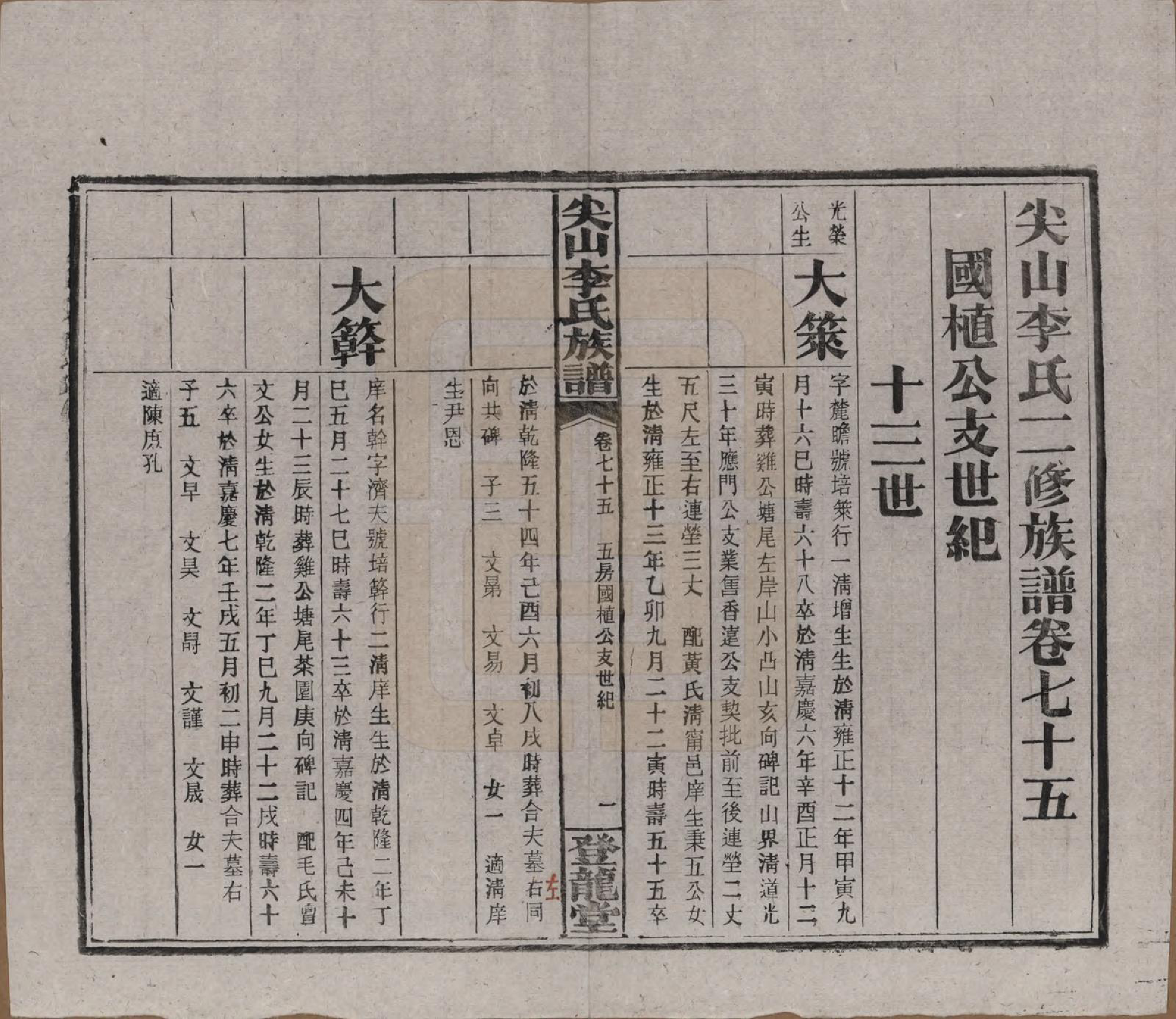 GTJP0801.李.湖南长沙.尖山李氏族谱.民国38年（1949）_075.pdf_第1页