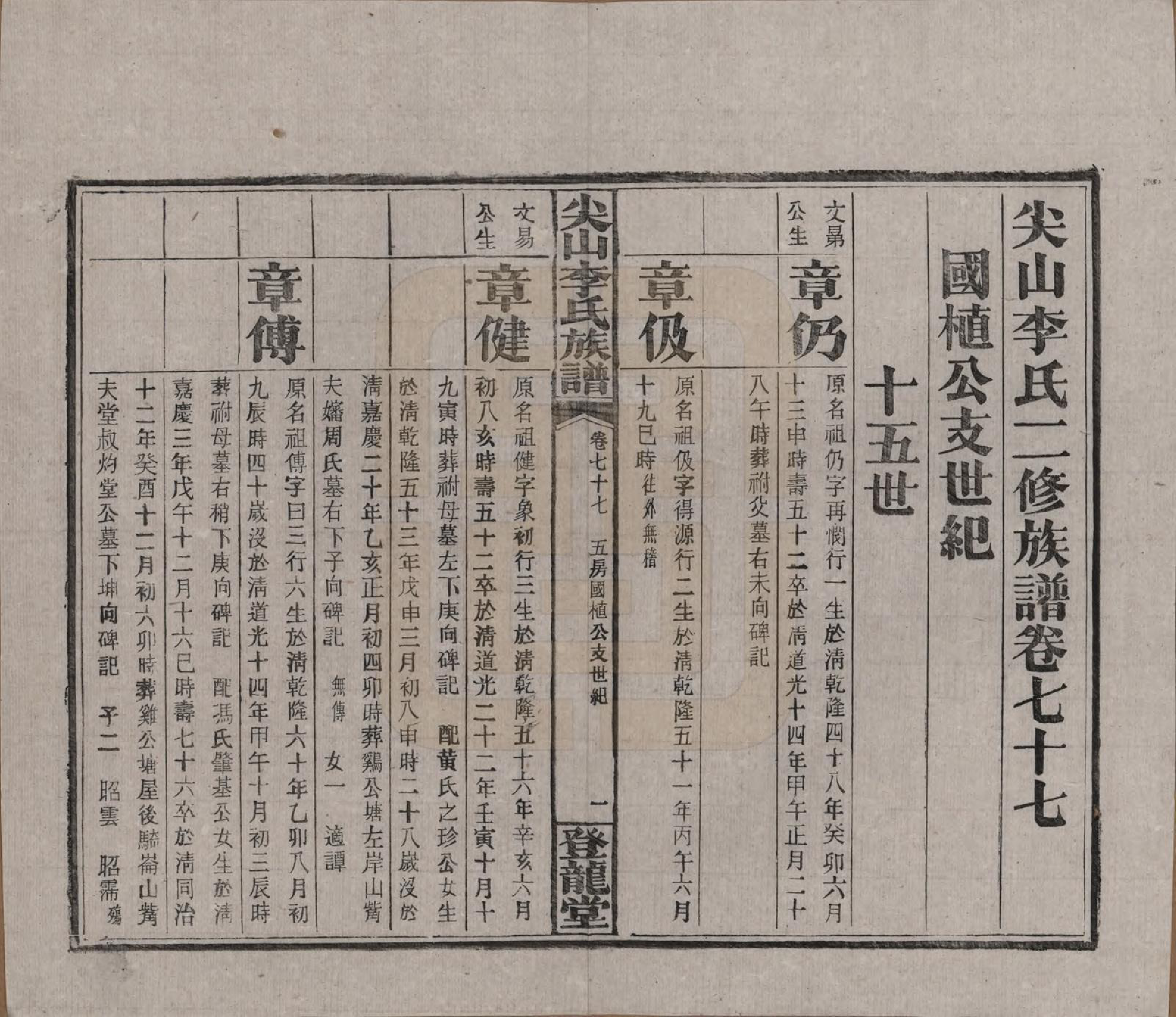 GTJP0801.李.湖南长沙.尖山李氏族谱.民国38年（1949）_077.pdf_第1页