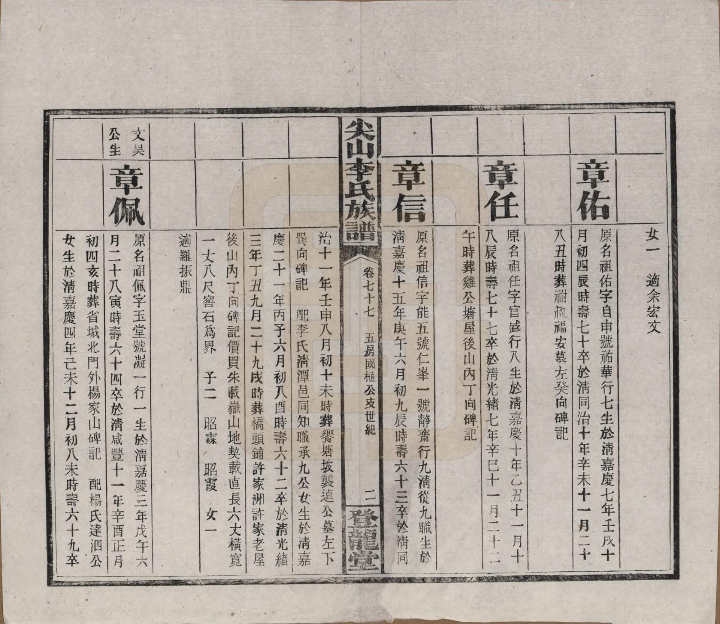 GTJP0801.李.湖南长沙.尖山李氏族谱.民国38年（1949）_077.pdf_第2页