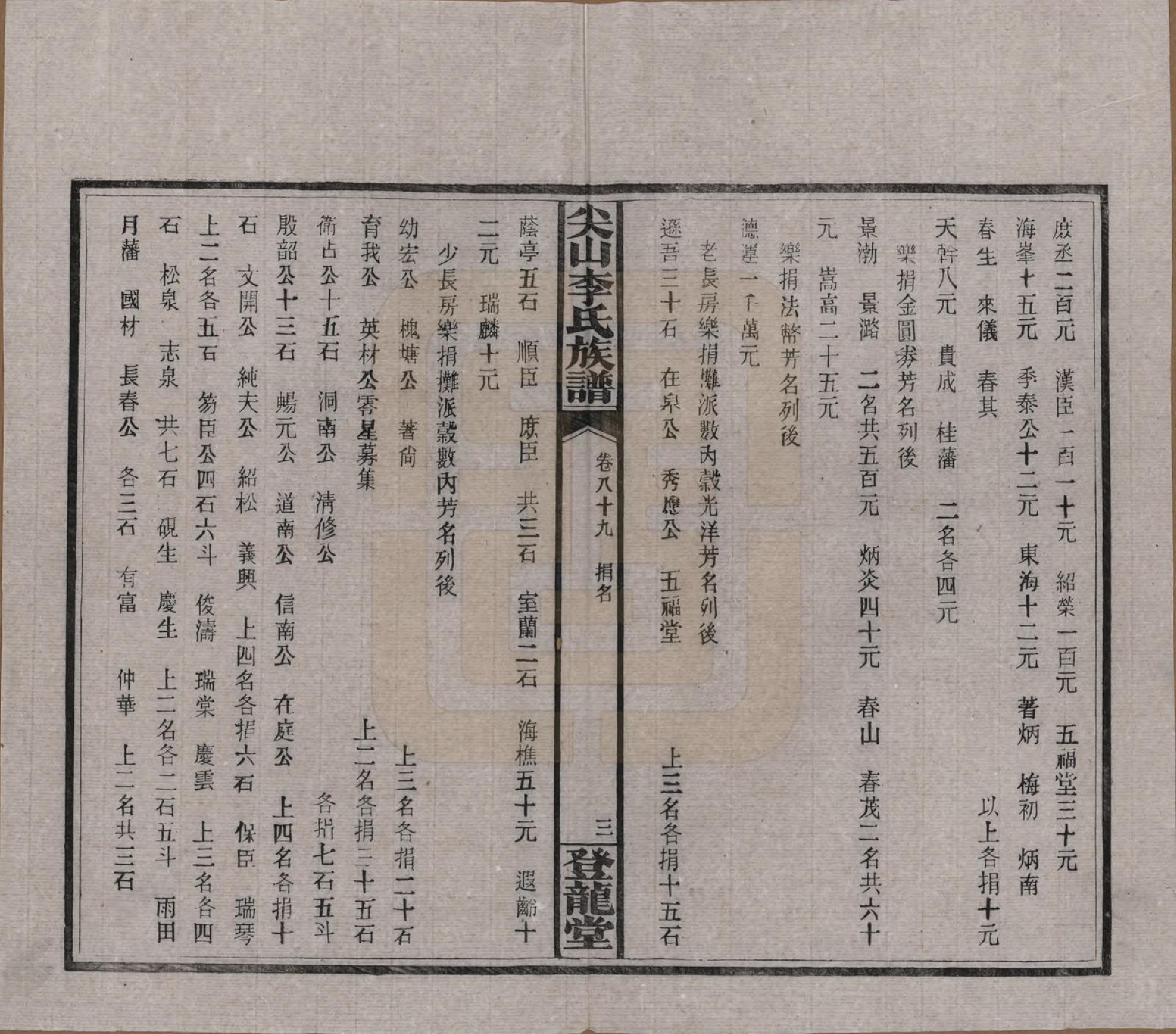 GTJP0801.李.湖南长沙.尖山李氏族谱.民国38年（1949）_089.pdf_第3页