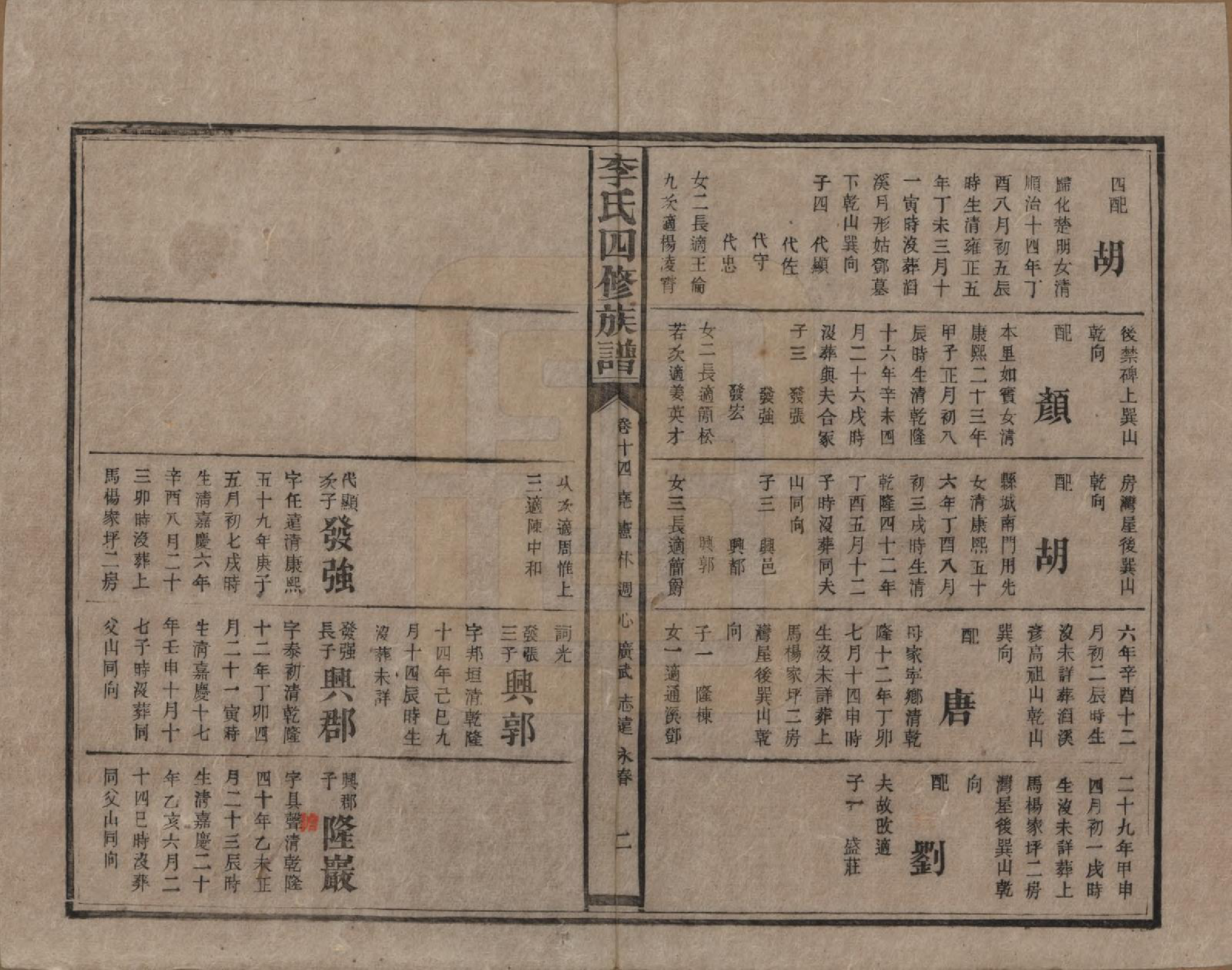 GTJP0803.李.湖南.李氏四修族谱.民国5年（1916）_014.pdf_第2页