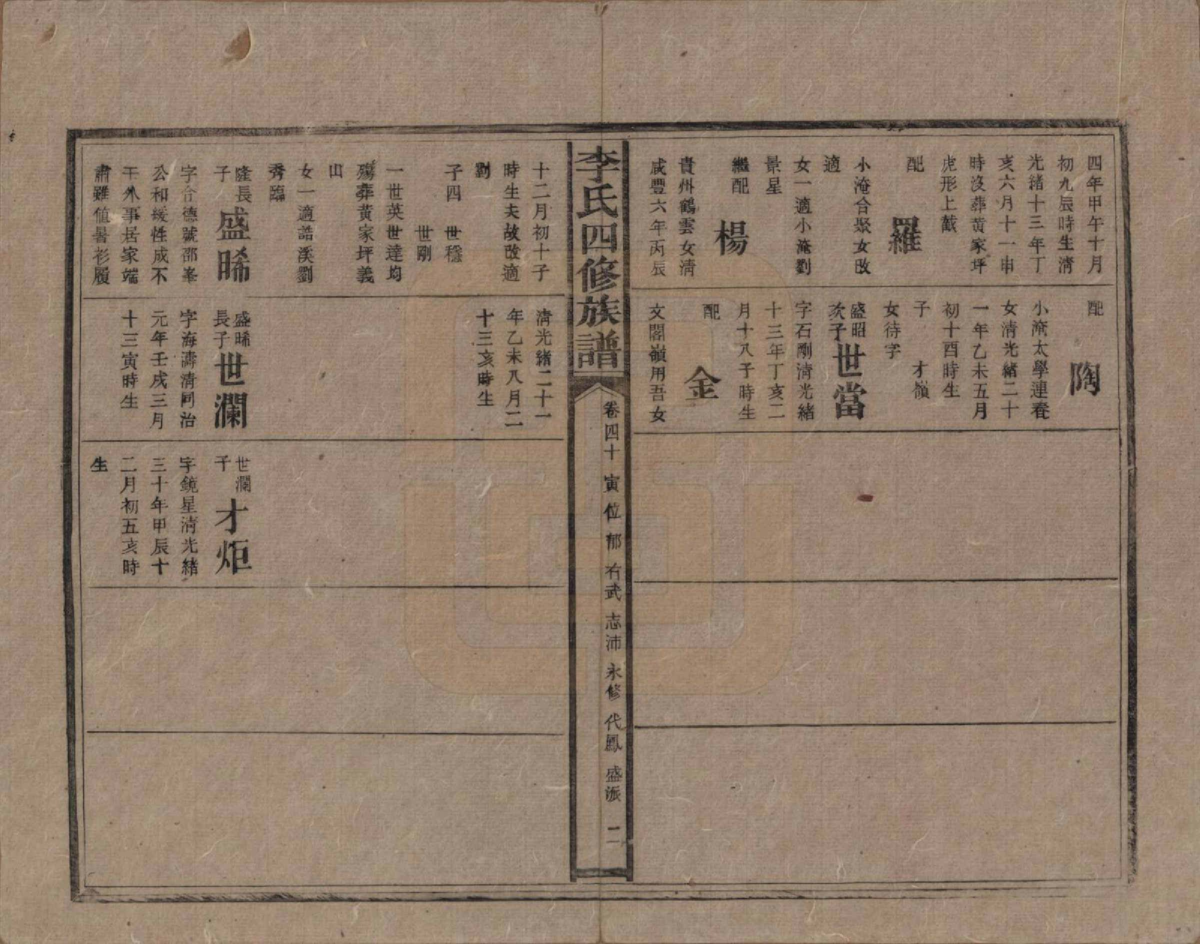 GTJP0803.李.湖南.李氏四修族谱.民国5年（1916）_040.pdf_第2页