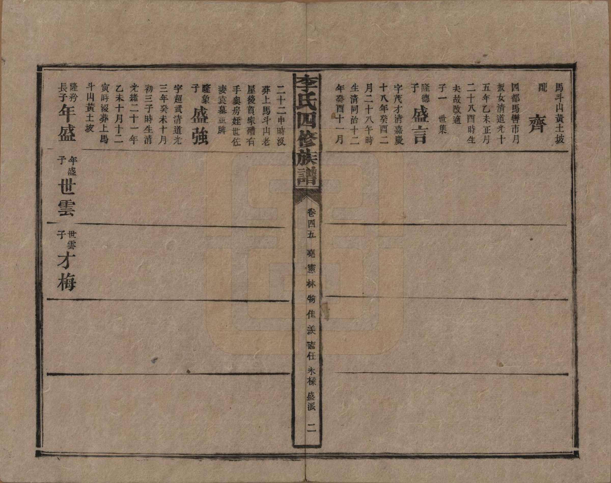 GTJP0803.李.湖南.李氏四修族谱.民国5年（1916）_045.pdf_第2页