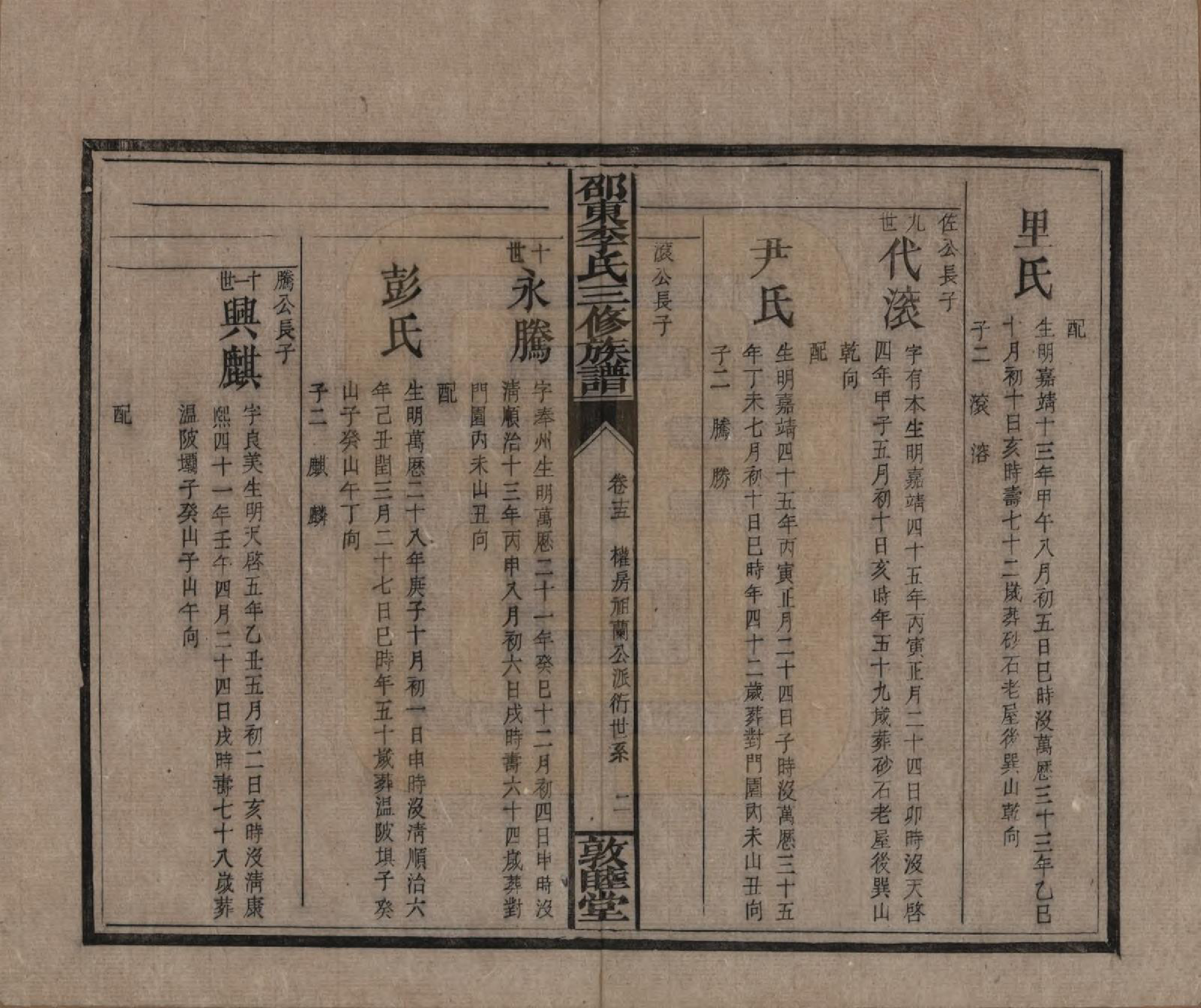 GTJP0861.李.湖南邵陵.邵东李氏三修族谱.清宣统3年（1911）_015.pdf_第2页