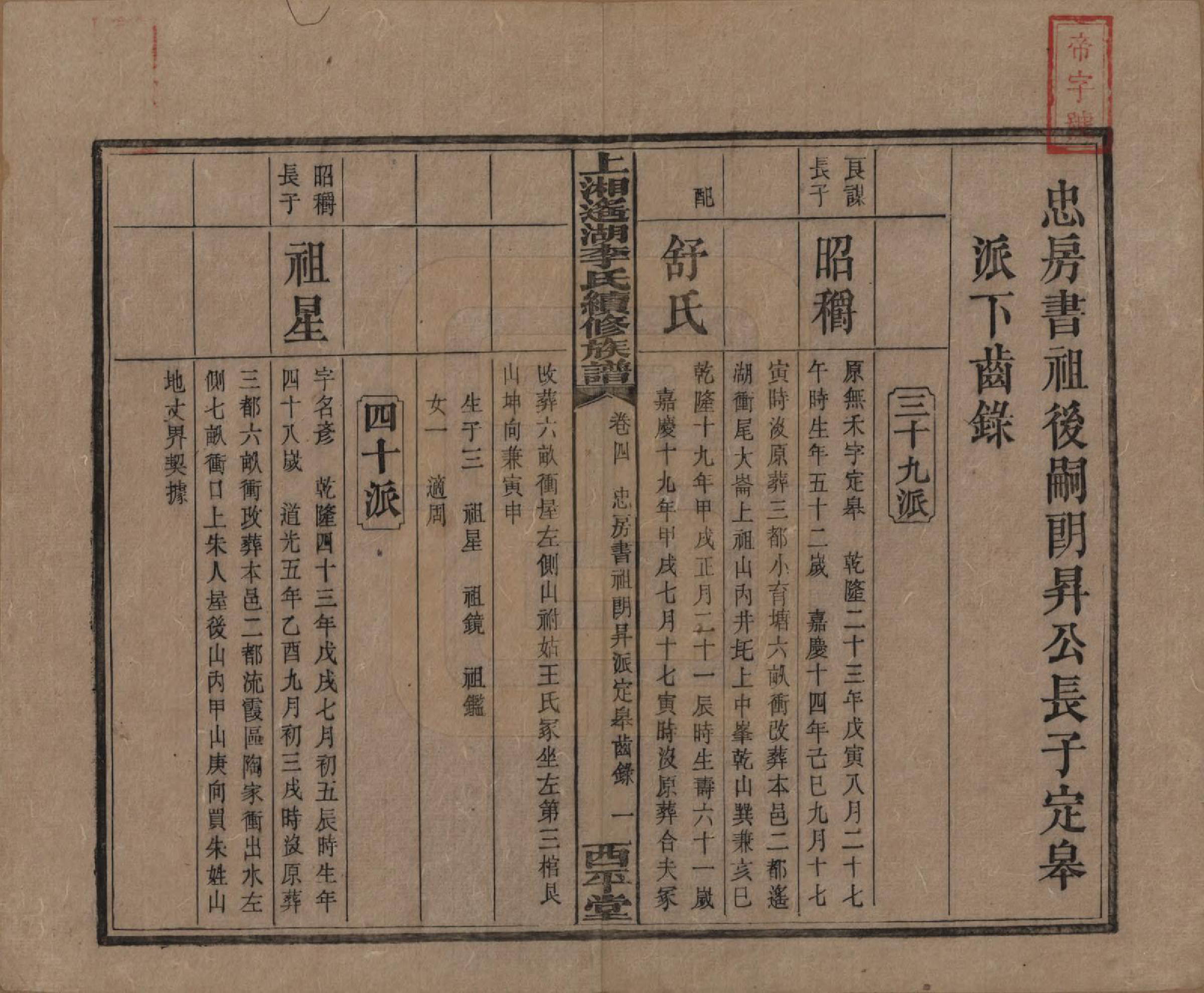 GTJP0862.李.湖南湘乡.遥湖西平李氏族谱十七卷.清宣统三年（1911）_004.pdf_第1页