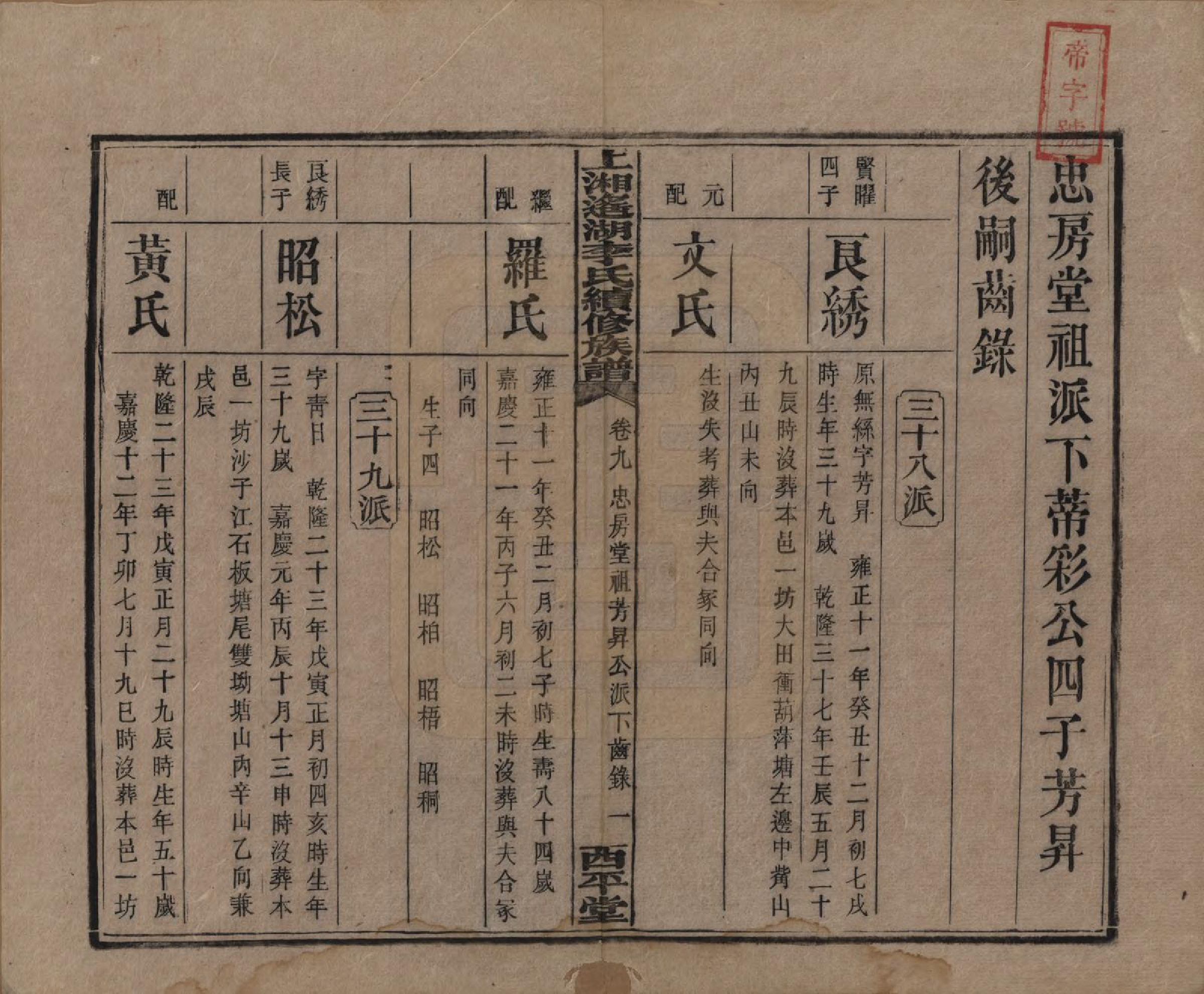 GTJP0862.李.湖南湘乡.遥湖西平李氏族谱十七卷.清宣统三年（1911）_009.pdf_第1页