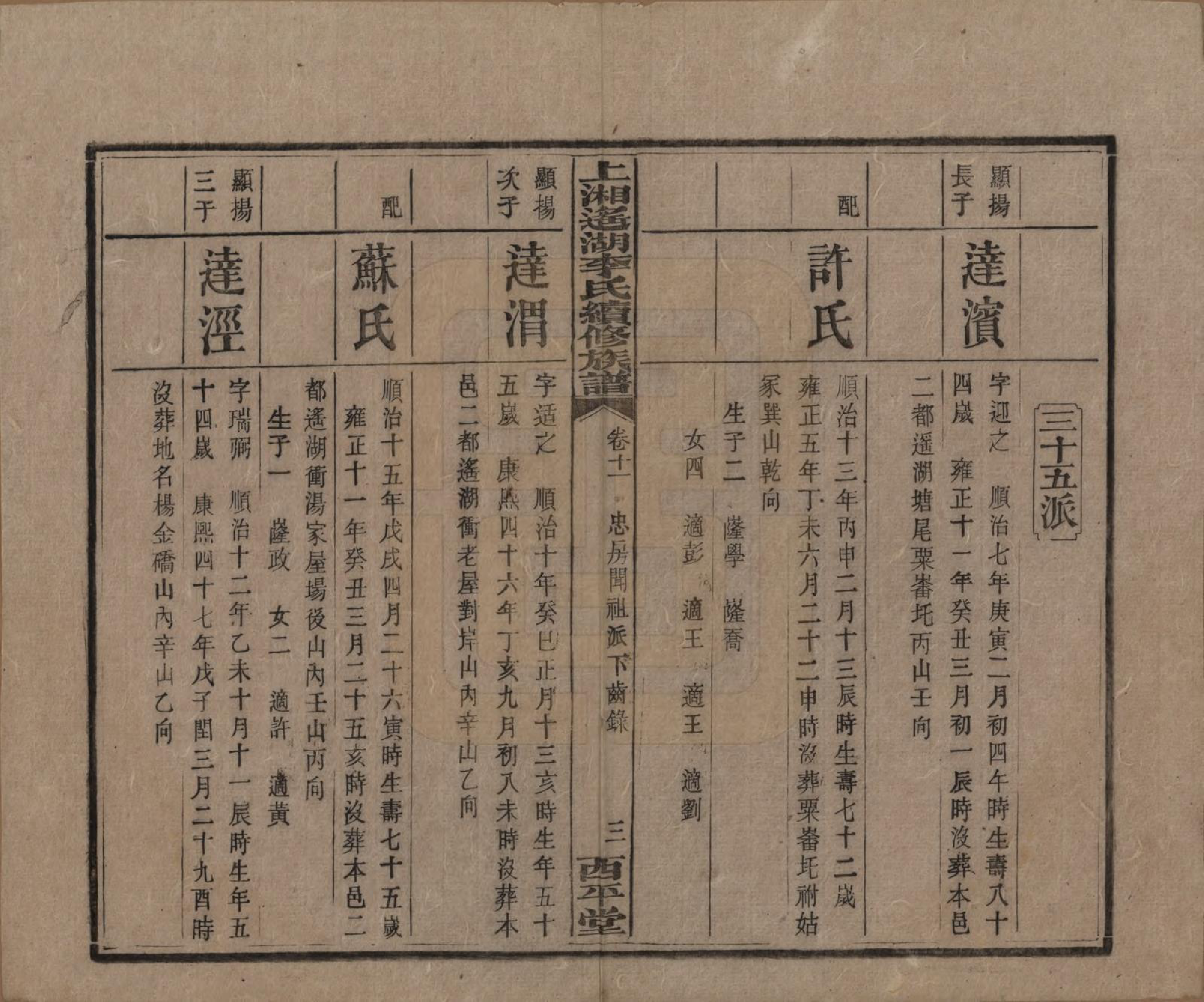 GTJP0862.李.湖南湘乡.遥湖西平李氏族谱十七卷.清宣统三年（1911）_011.pdf_第3页