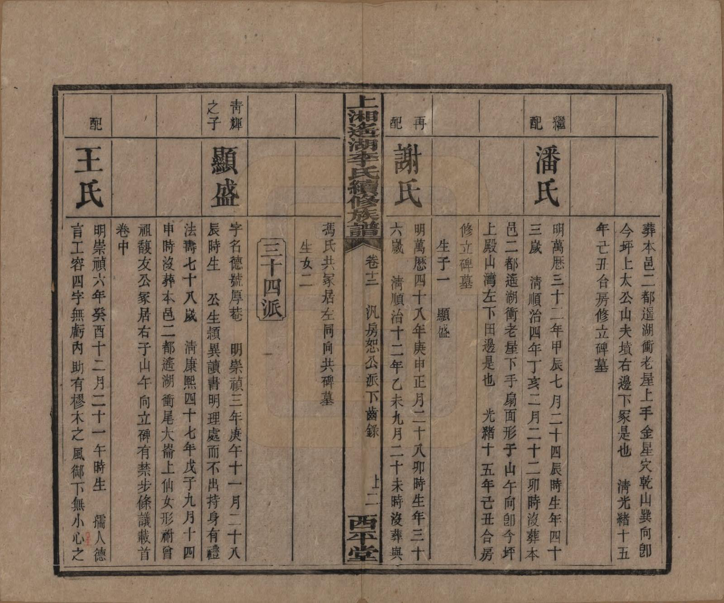 GTJP0862.李.湖南湘乡.遥湖西平李氏族谱十七卷.清宣统三年（1911）_012.pdf_第2页