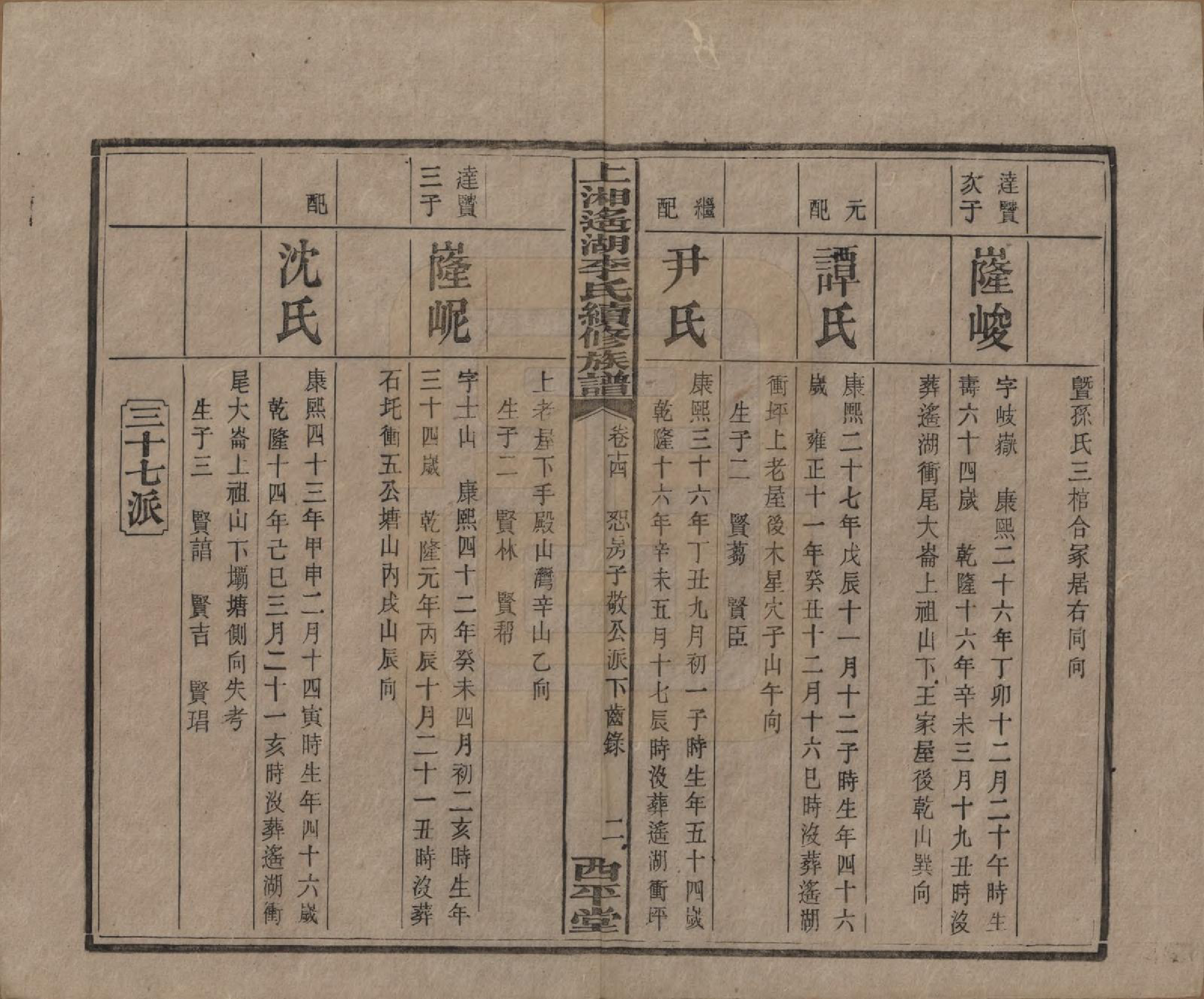 GTJP0862.李.湖南湘乡.遥湖西平李氏族谱十七卷.清宣统三年（1911）_014.pdf_第2页