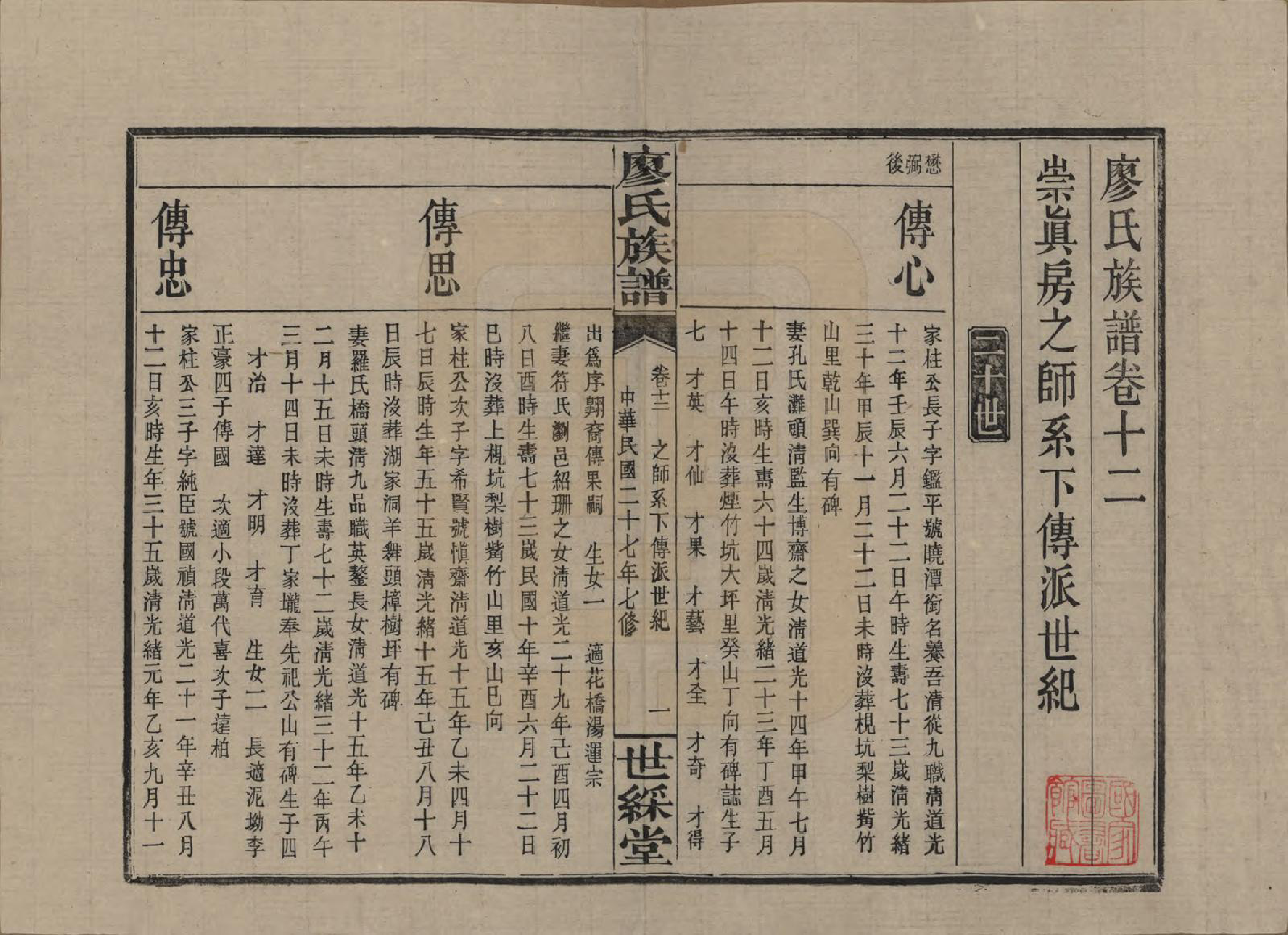 GTJP0874.廖.湖南浏阳.浏东廖氏族谱.民国二十八年（1939年）_012.pdf_第1页