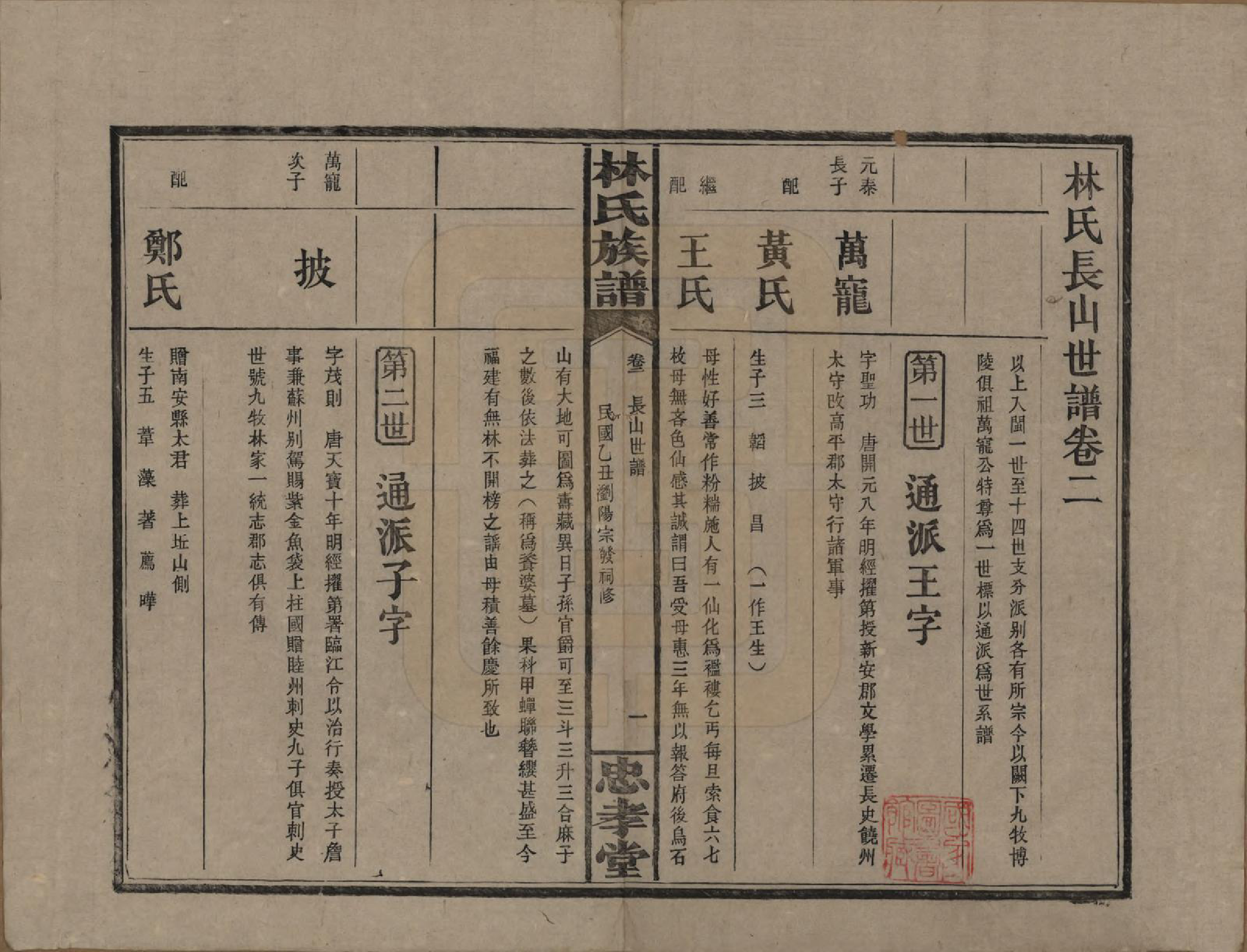 GTJP0892.林.湖南浏阳.林氏族谱三十一卷.民国十五年(1926)_002.pdf_第1页