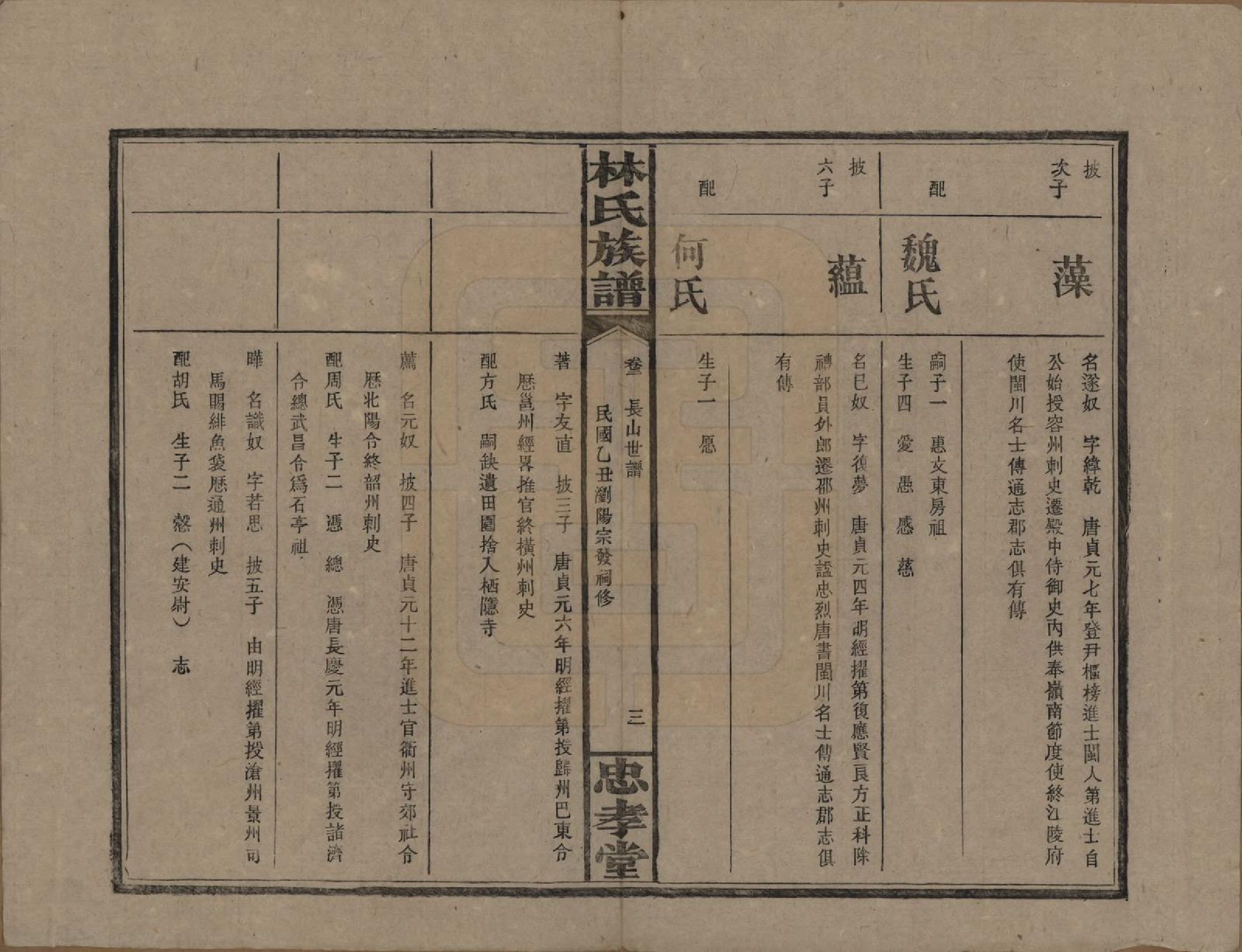 GTJP0892.林.湖南浏阳.林氏族谱三十一卷.民国十五年(1926)_002.pdf_第3页