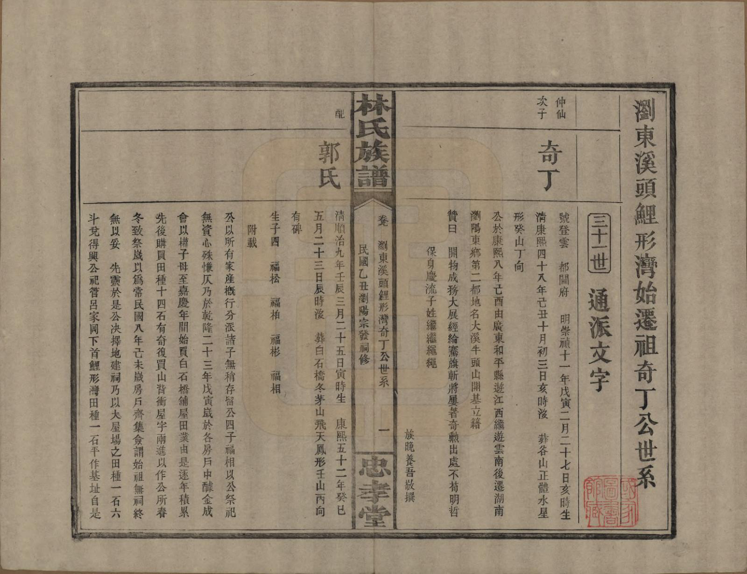 GTJP0892.林.湖南浏阳.林氏族谱三十一卷.民国十五年(1926)_009.pdf_第1页