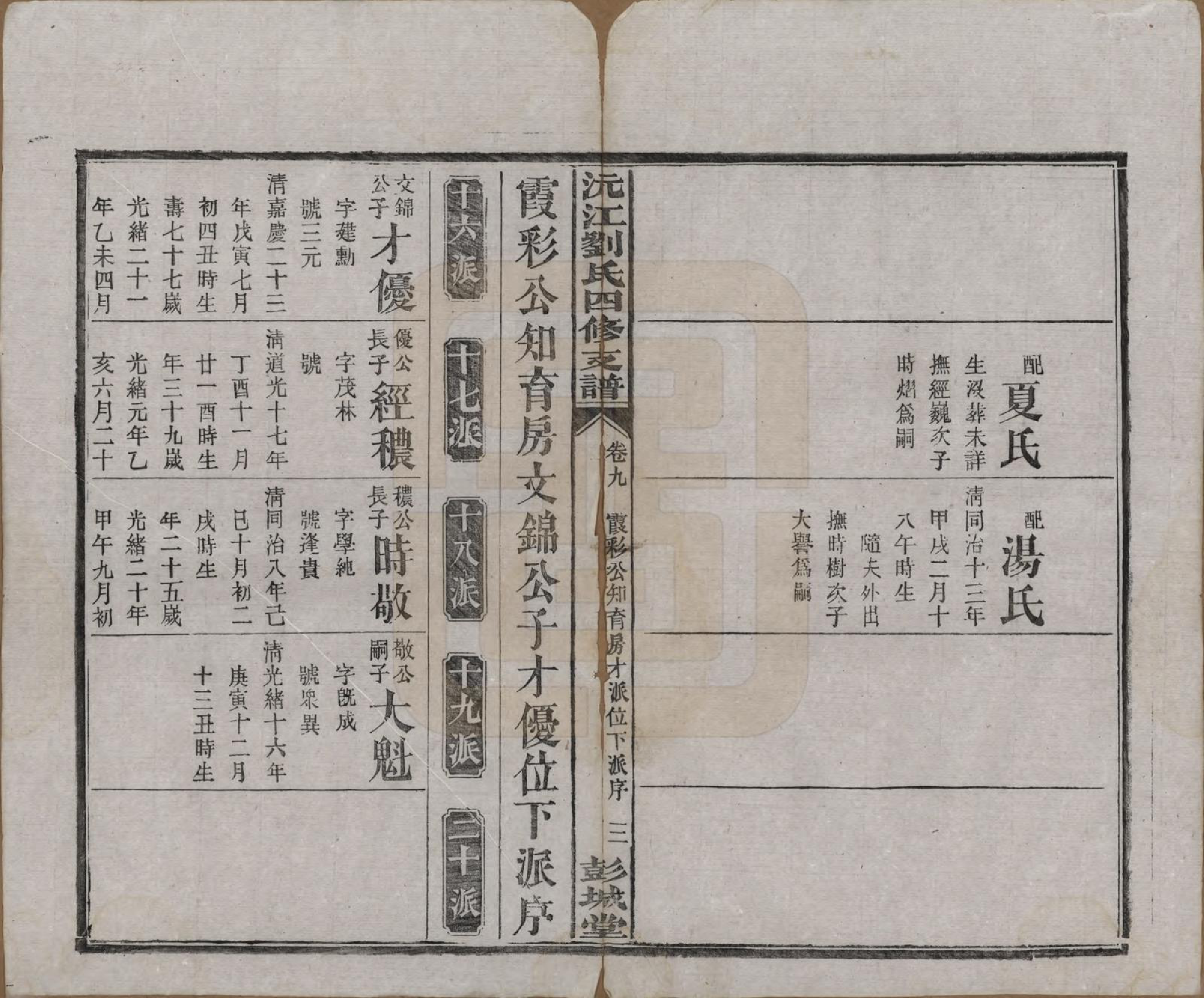 GTJP0947.刘.湖南沅江.沅江刘氏四修支谱十四卷.民国十九年（1930）_009.pdf_第3页