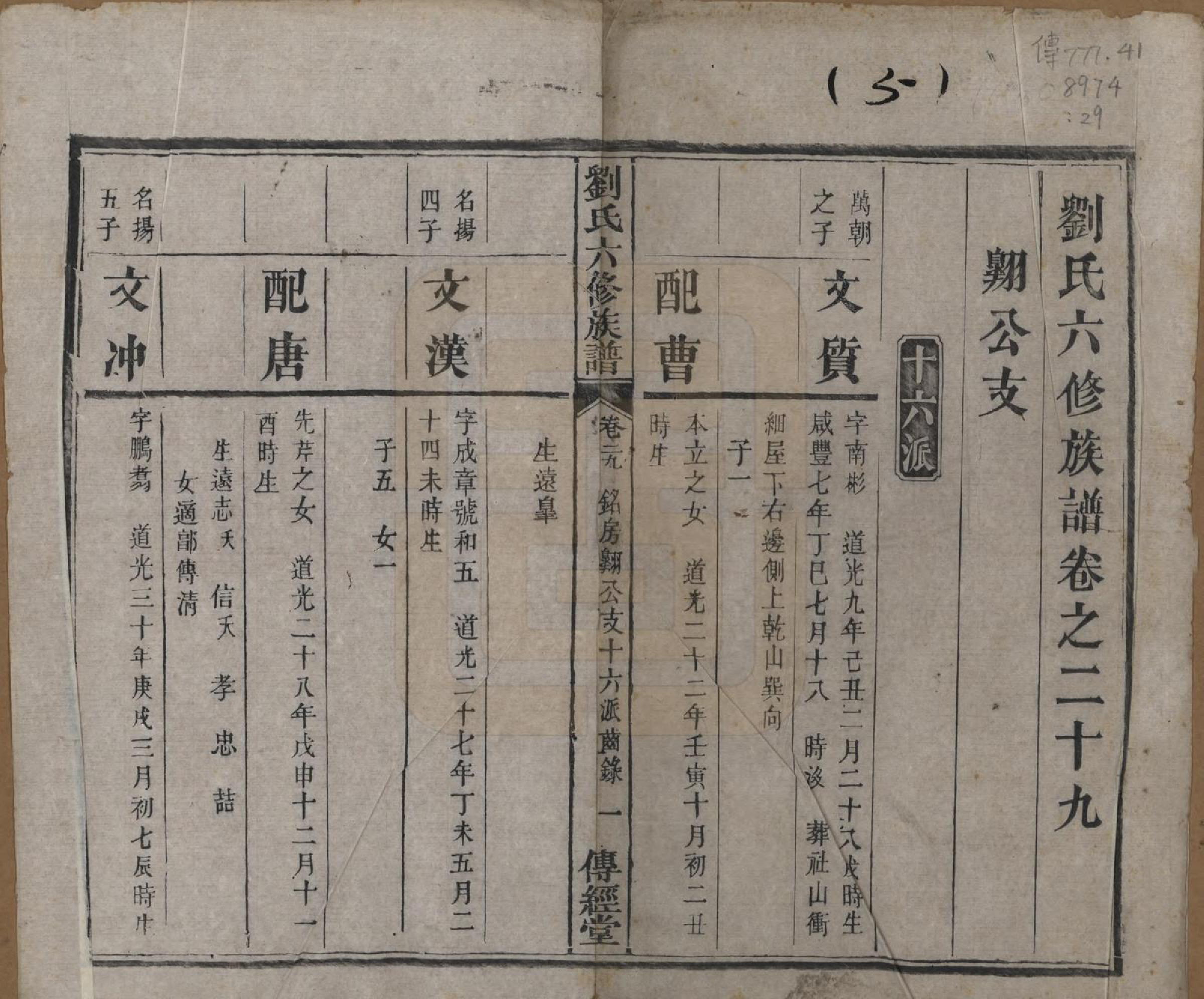 GTJP0962.刘.湖南湘潭.刘氏六修族谱四十卷.清光绪八年（1882）_029.pdf_第1页