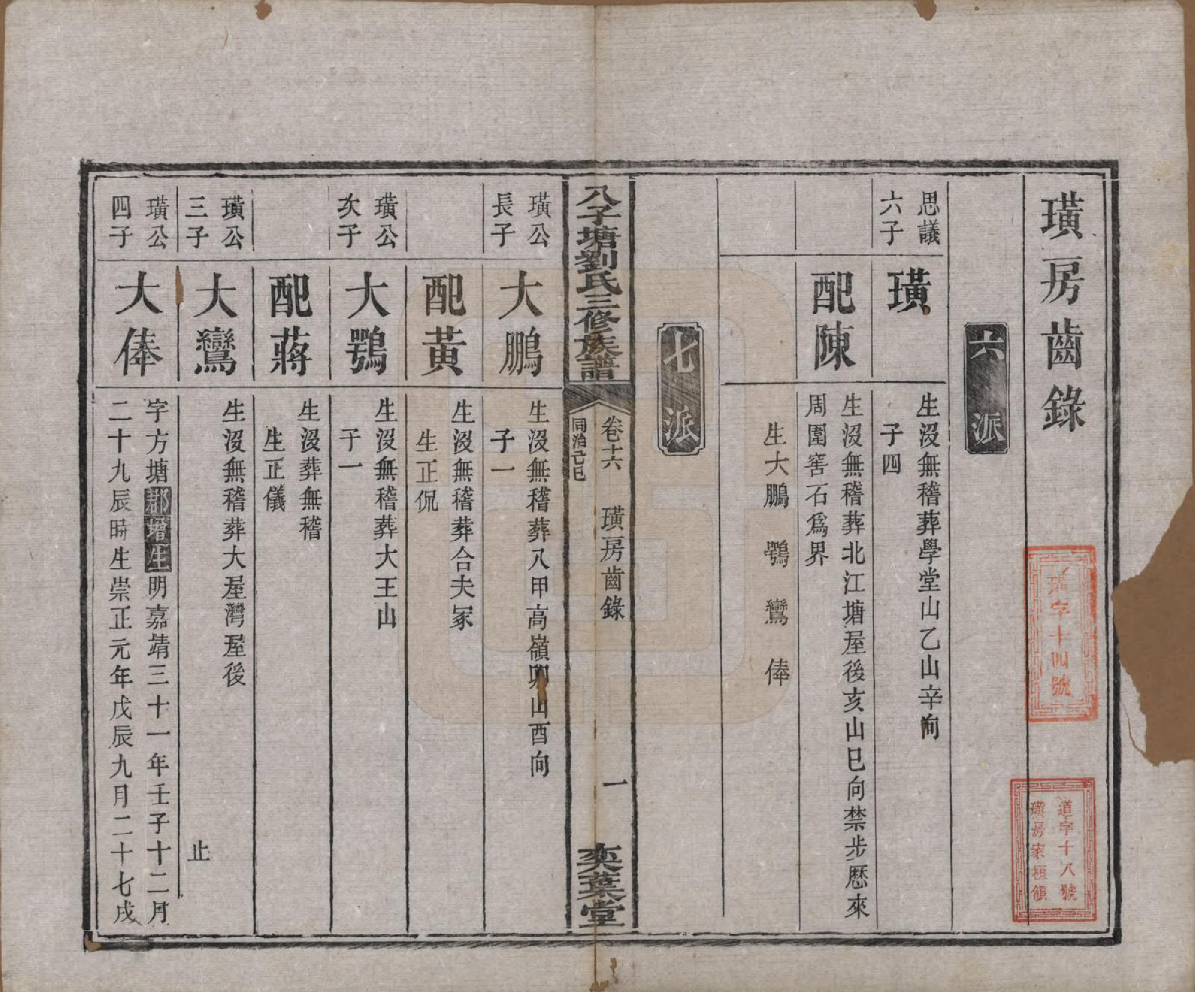 GTJP0985.刘.湖南湘潭.湘潭八子塘刘氏三修族谱.清同治八年(1869)_016.pdf_第2页