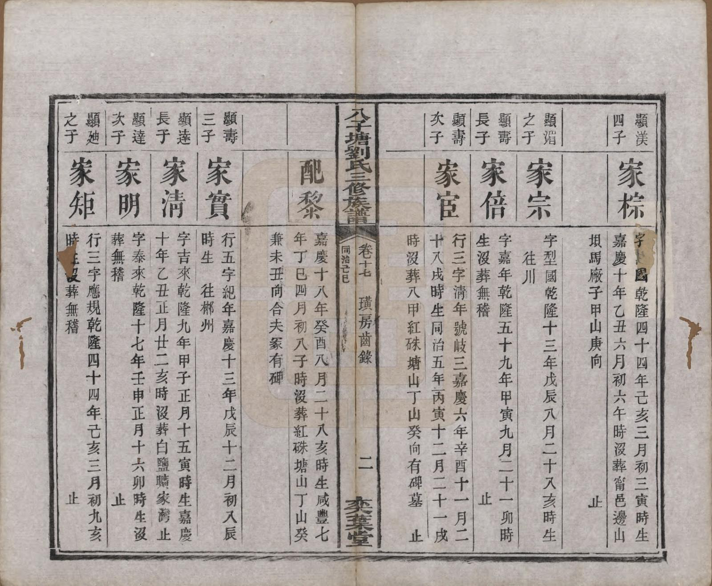 GTJP0985.刘.湖南湘潭.湘潭八子塘刘氏三修族谱.清同治八年(1869)_017.pdf_第3页