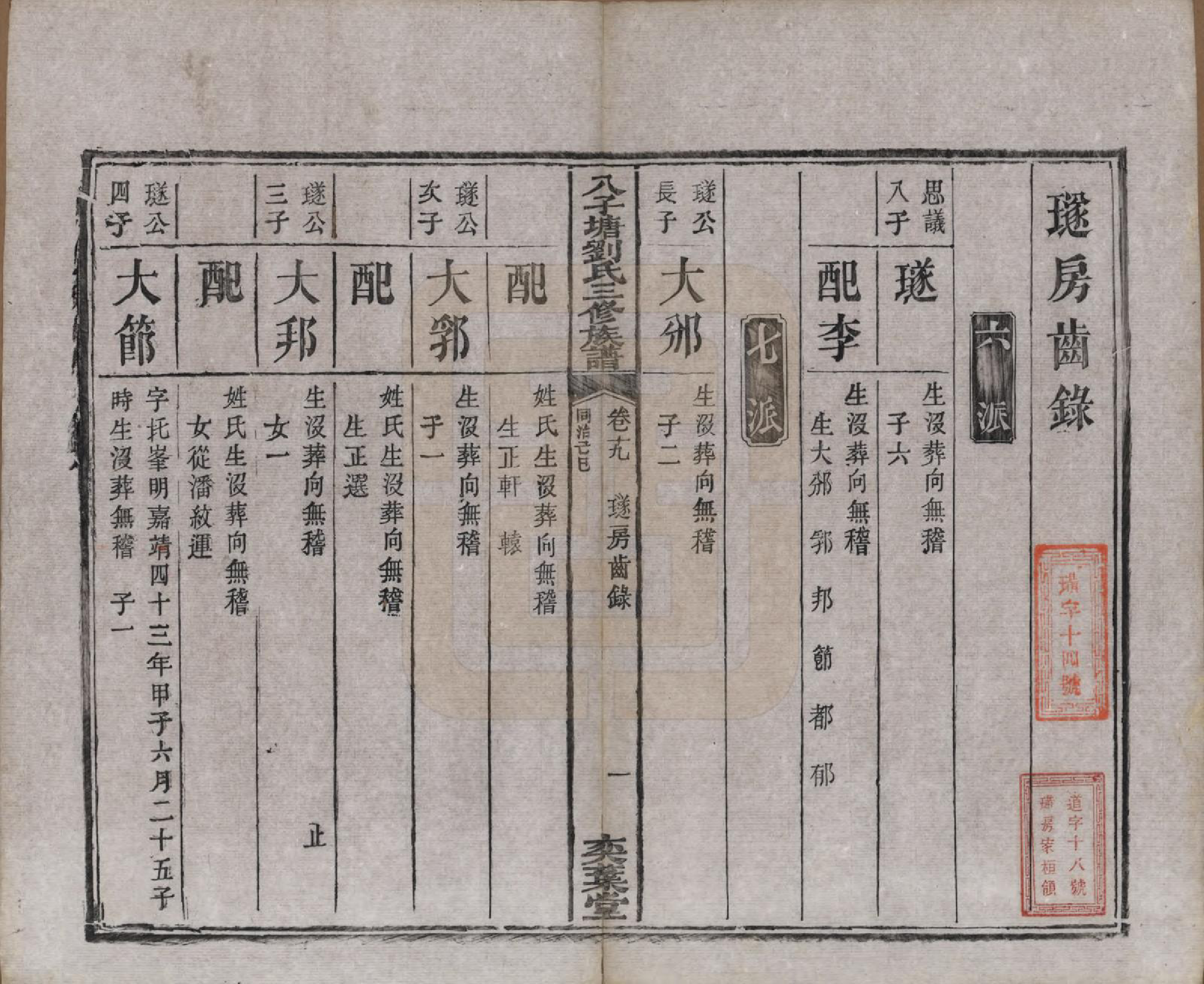 GTJP0985.刘.湖南湘潭.湘潭八子塘刘氏三修族谱.清同治八年(1869)_019.pdf_第2页