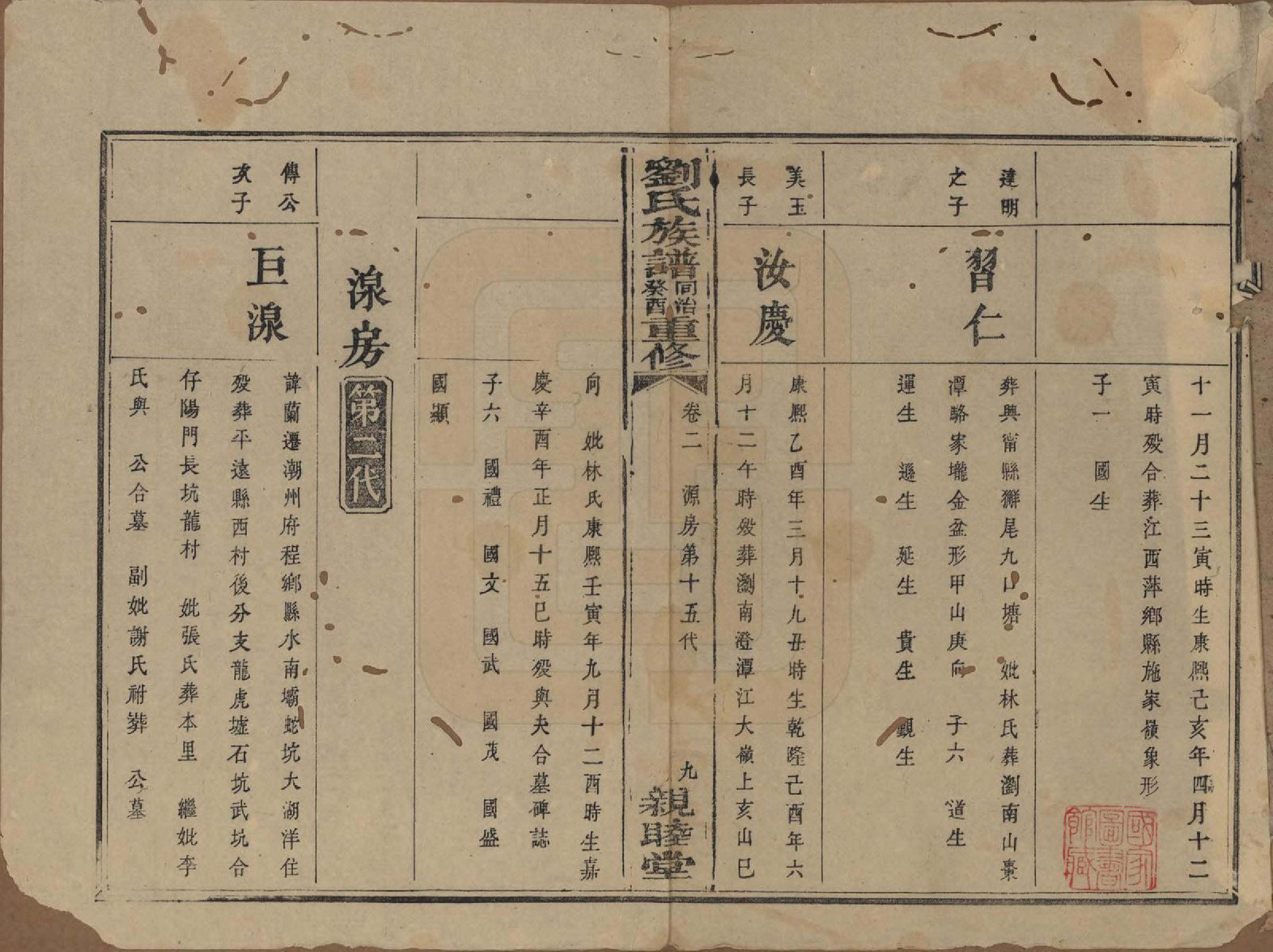 GTJP0989.刘.湖南浏阳.刘氏族谱.清同治十二年(1873)_002.pdf_第1页