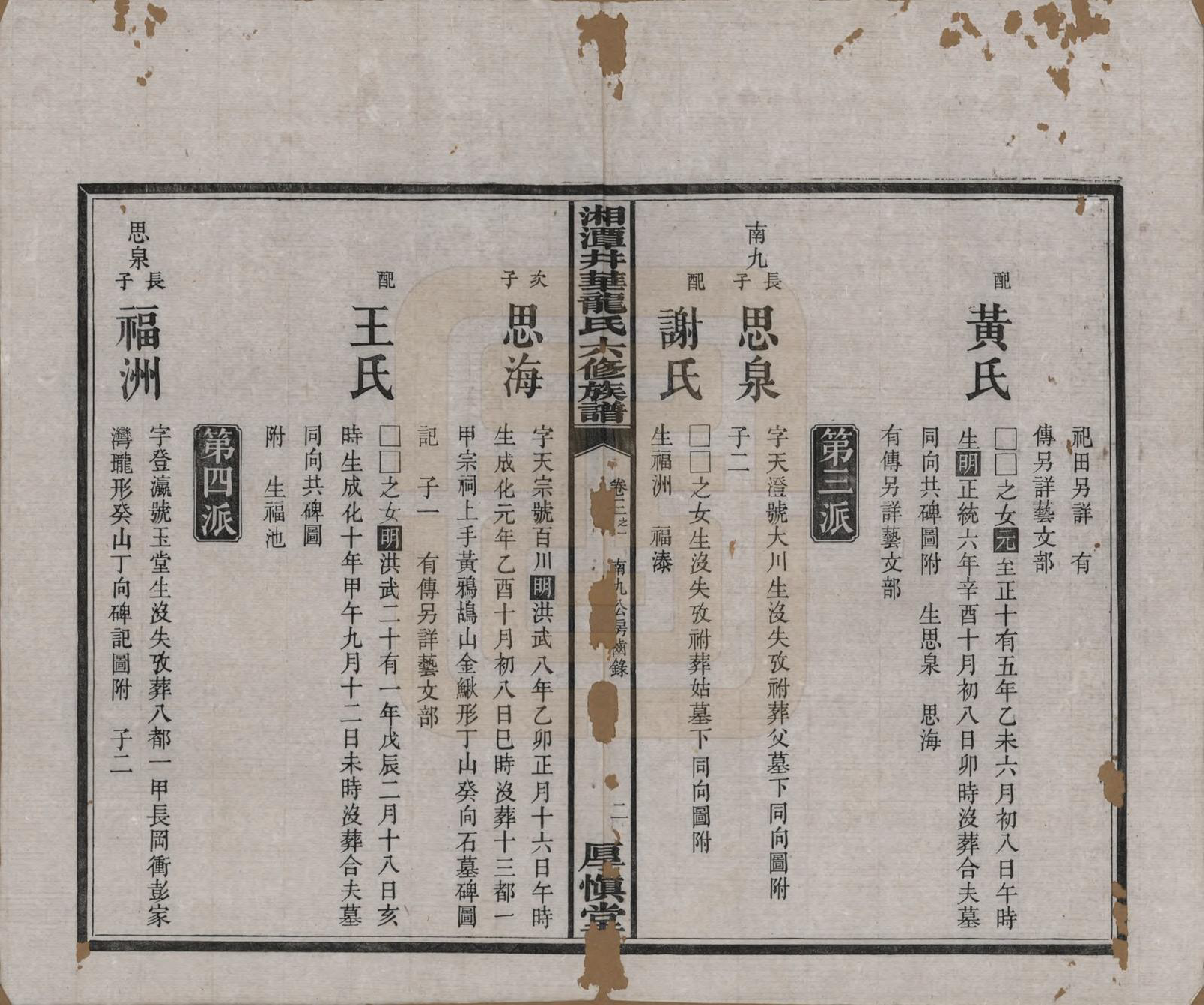 GTJP0998.龙.湖南湘潭.湘潭井华龙氏六修族谱.民国23年[1934]_003.pdf_第2页