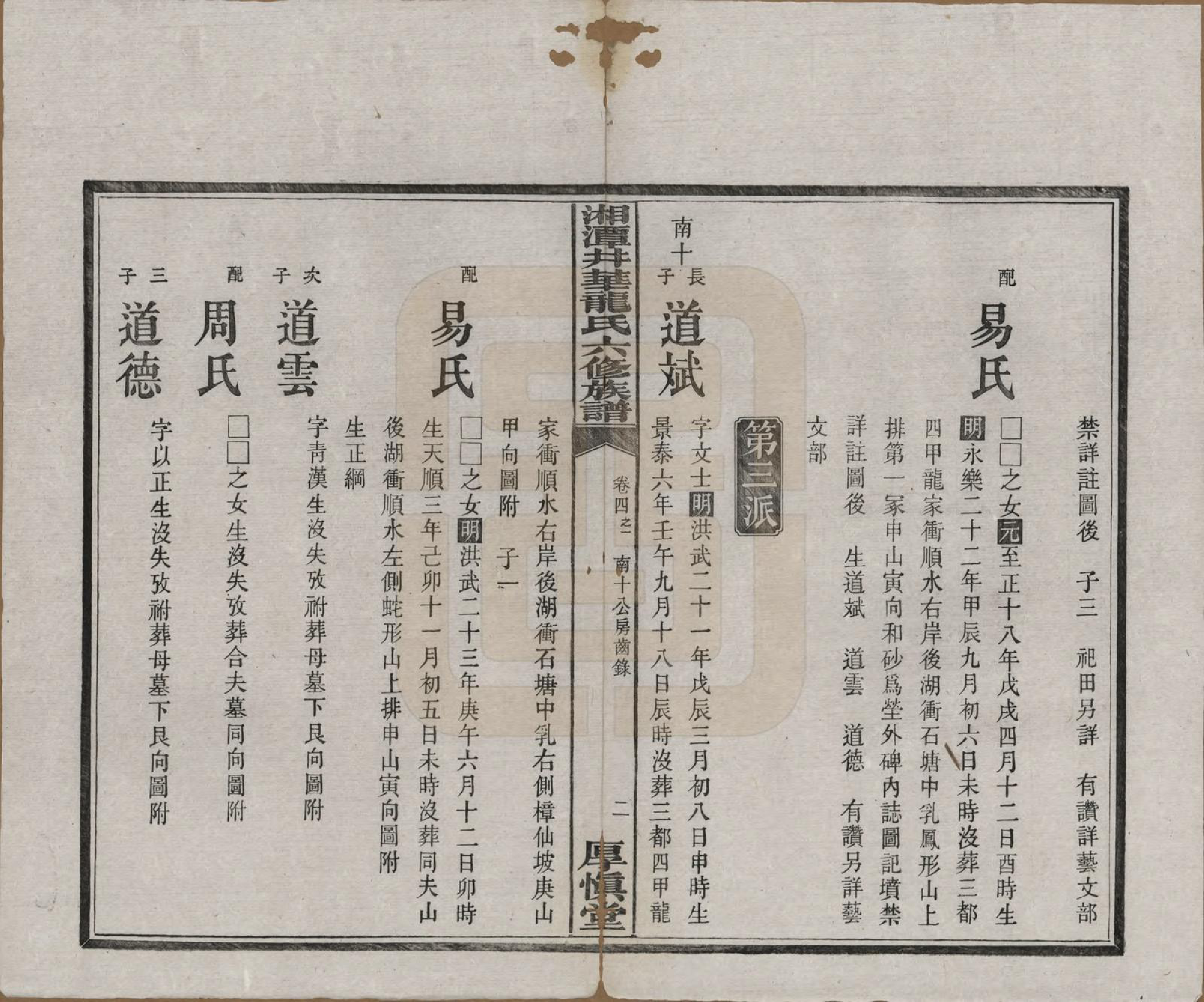 GTJP0998.龙.湖南湘潭.湘潭井华龙氏六修族谱.民国23年[1934]_004.pdf_第2页