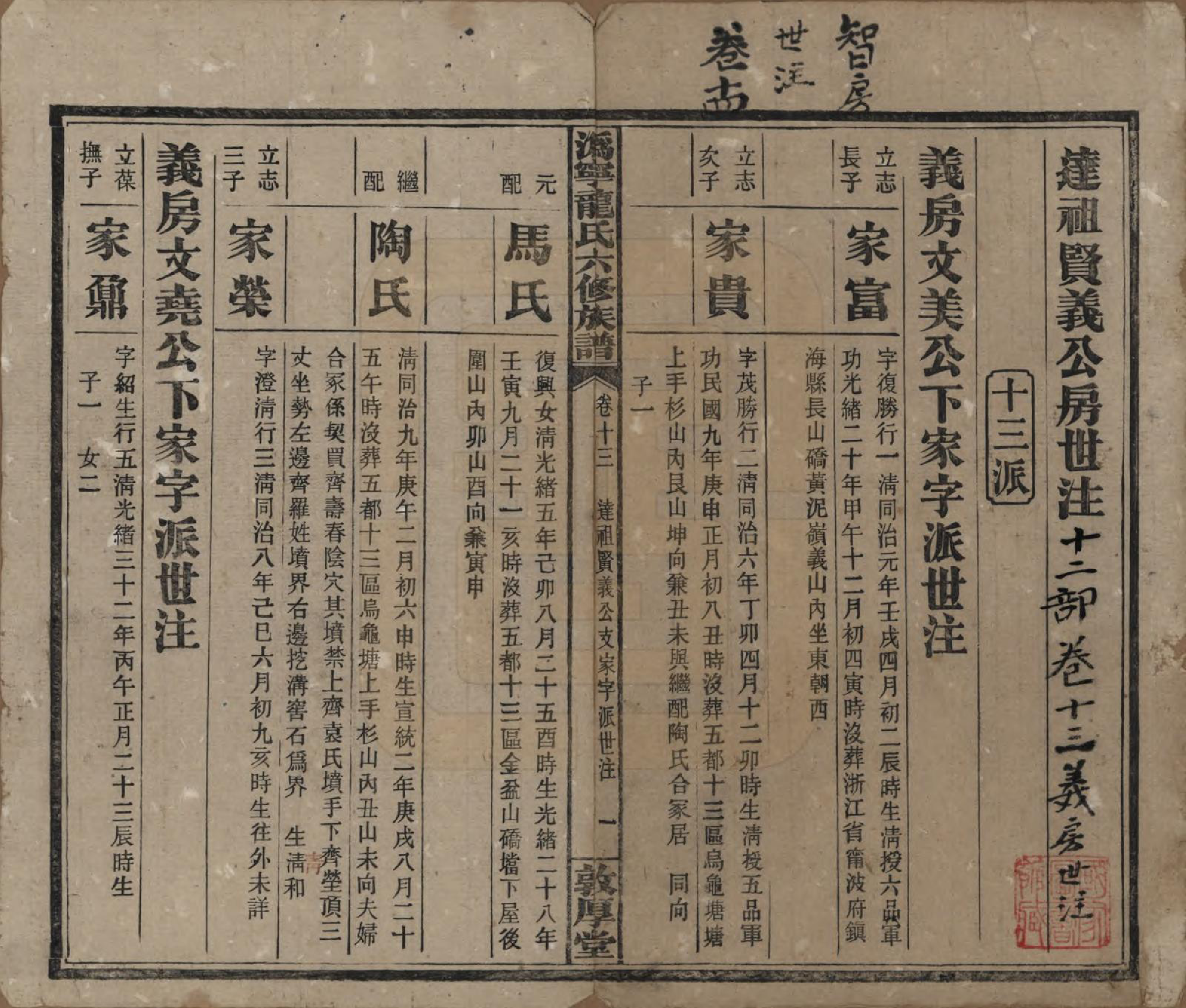 GTJP1001.龙.湖南宁乡.伪宁龙氏六修族谱.民国31年（1942）_013.pdf_第2页