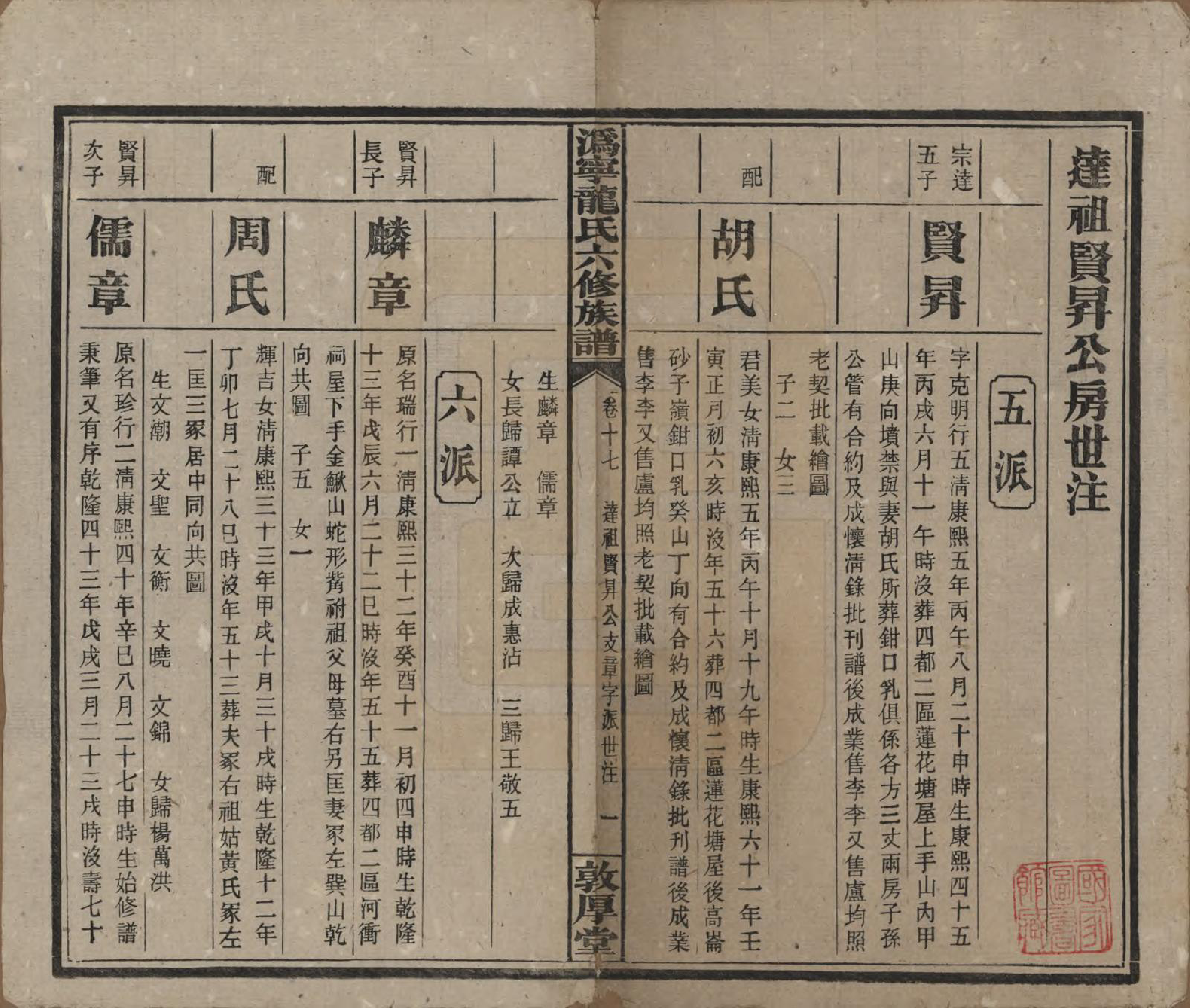 GTJP1001.龙.湖南宁乡.伪宁龙氏六修族谱.民国31年（1942）_017.pdf_第2页