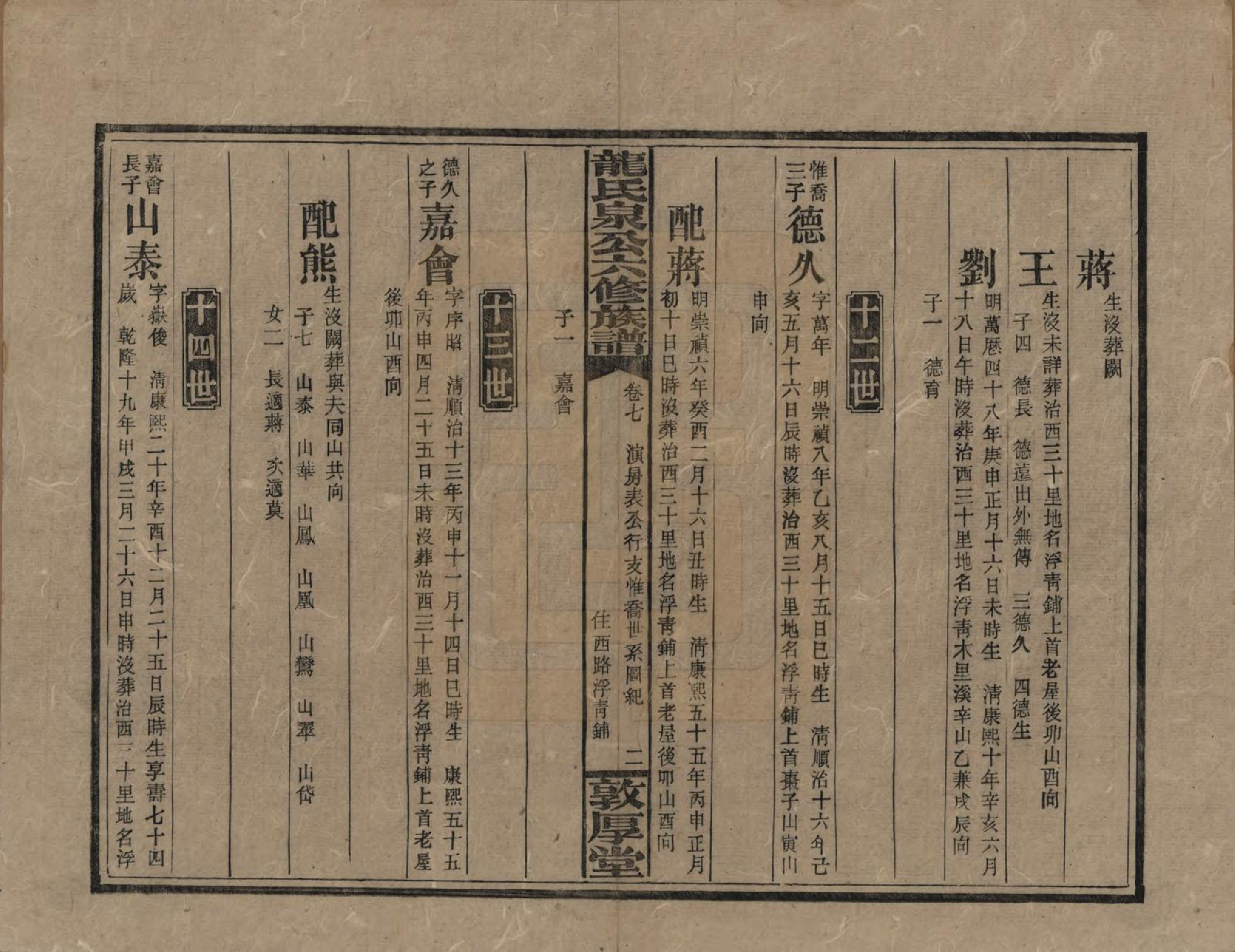 GTJP1002.龙.湖南安化.龙氏泉公六修族谱.民国31年（1942）_007.pdf_第2页