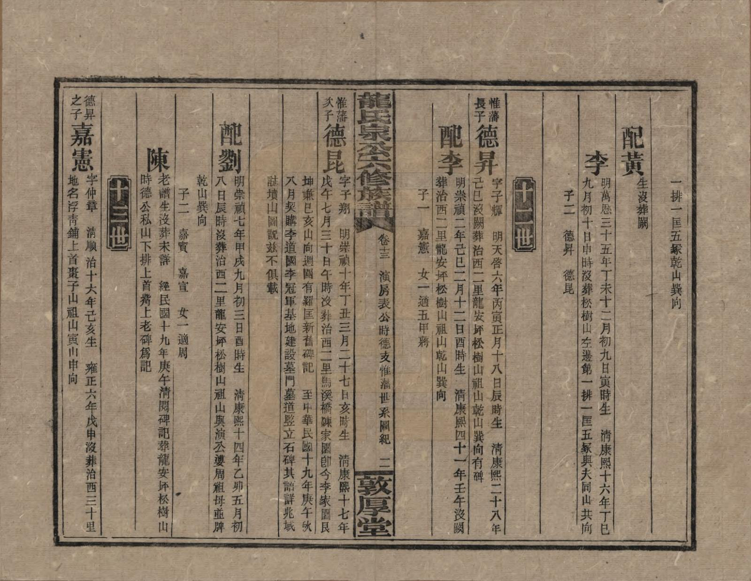 GTJP1002.龙.湖南安化.龙氏泉公六修族谱.民国31年（1942）_013.pdf_第2页