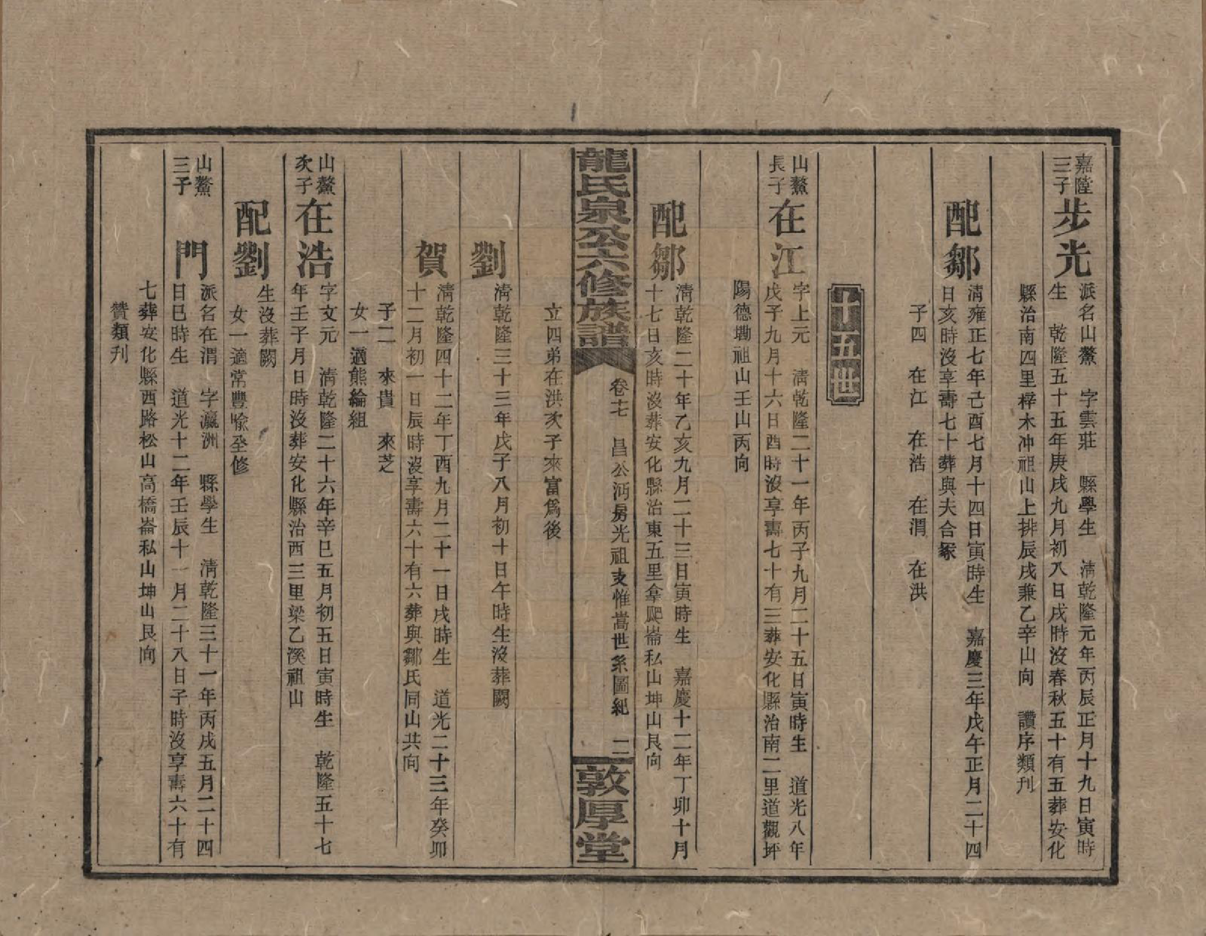 GTJP1002.龙.湖南安化.龙氏泉公六修族谱.民国31年（1942）_017.pdf_第2页