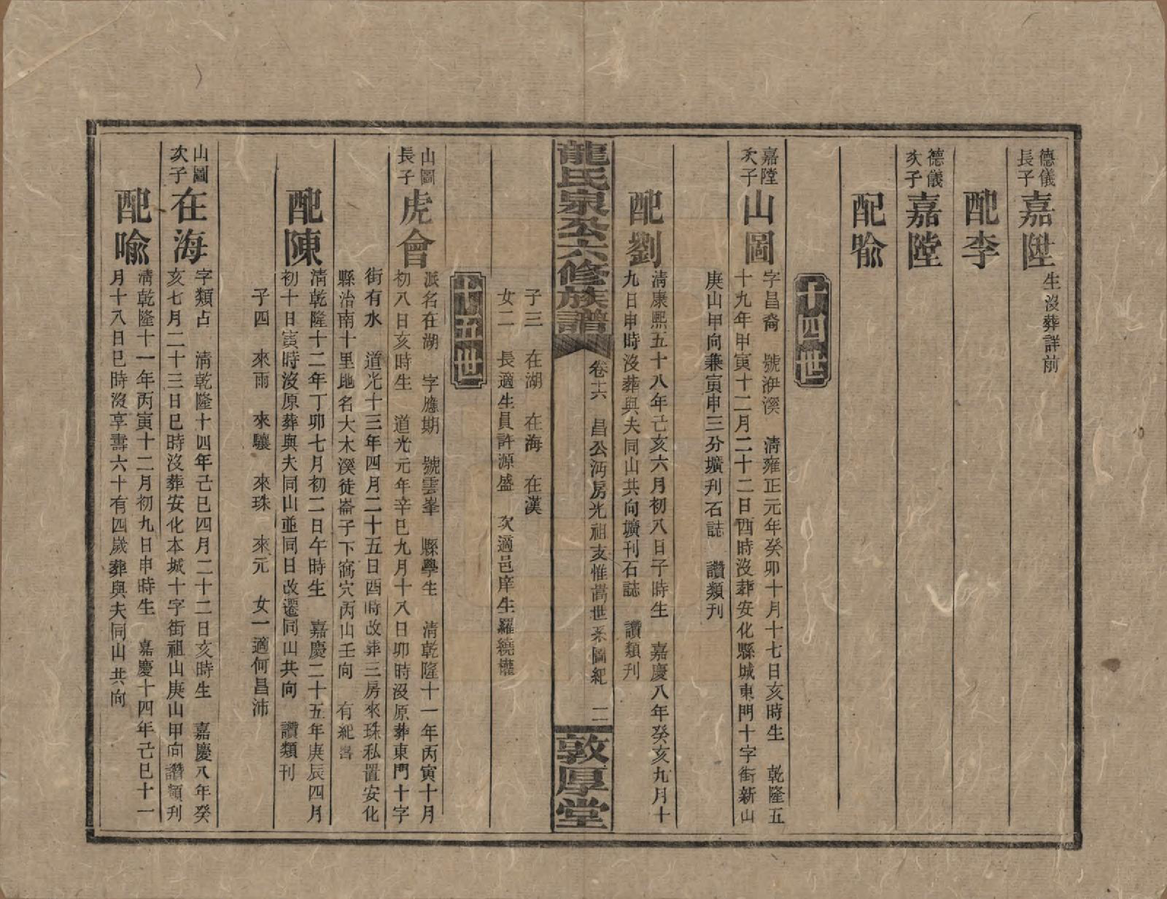 GTJP1002.龙.湖南安化.龙氏泉公六修族谱.民国31年（1942）_016.pdf_第2页