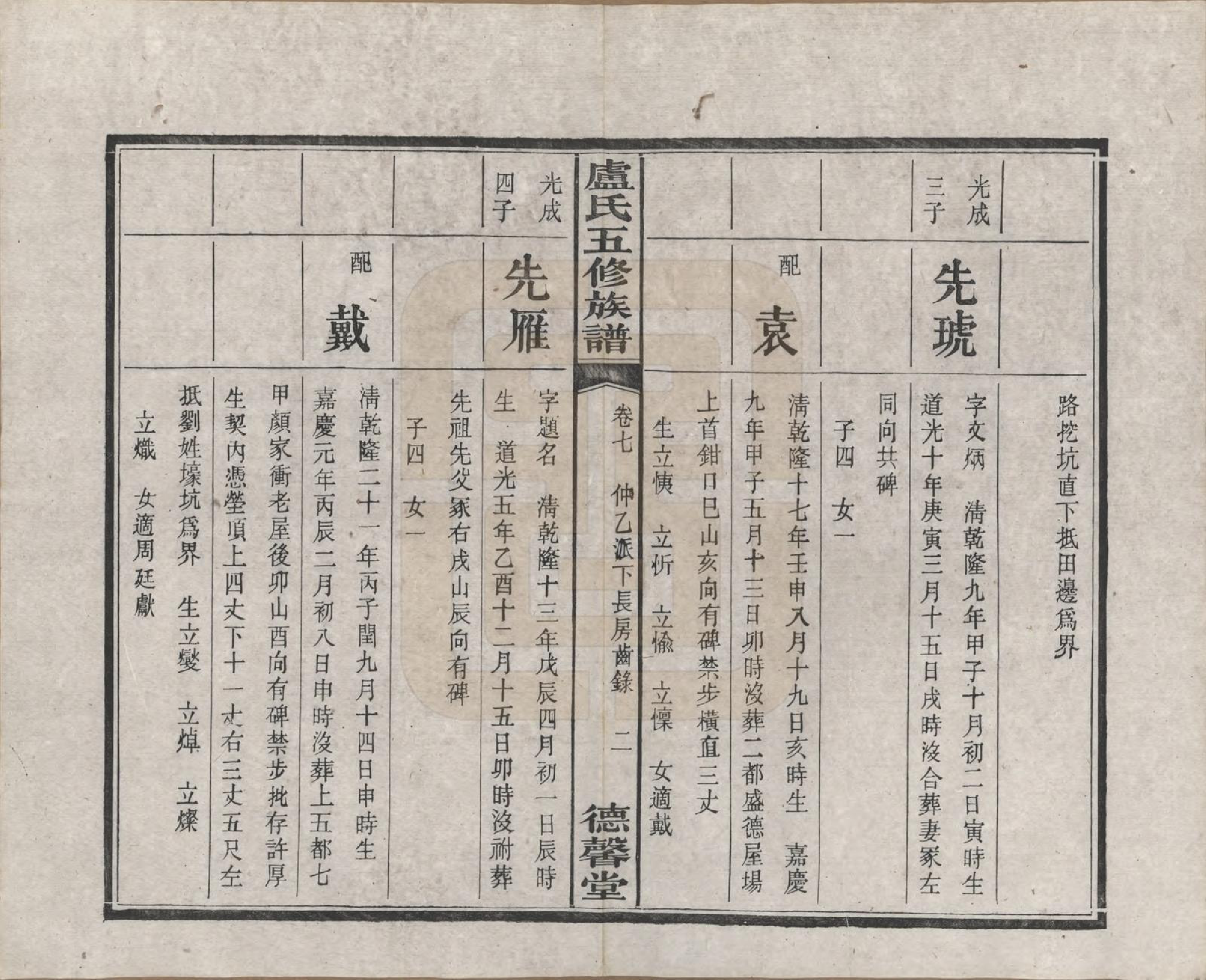 GTJP1009.卢.湖南.中湘瓮门湾卢氏五修族谱二十卷.民国十六年（1927）_007.pdf_第3页