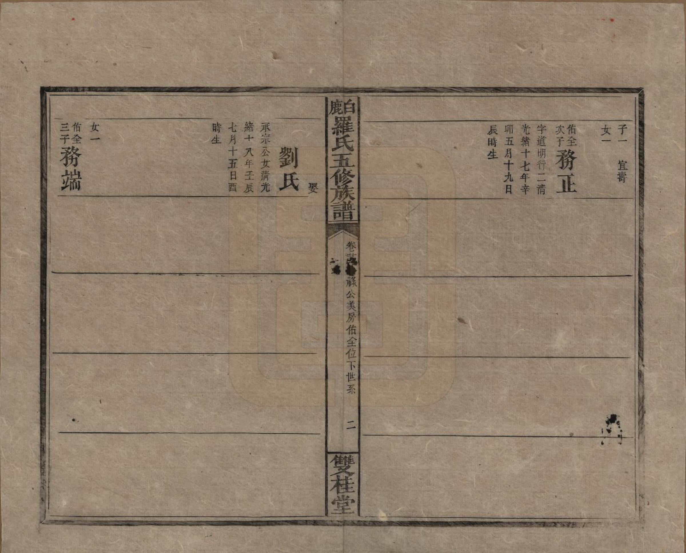 GTJP1033.罗.湖南邵阳.邵陵白鹿罗氏五修族谱.民国2年[1913]_024.pdf_第2页