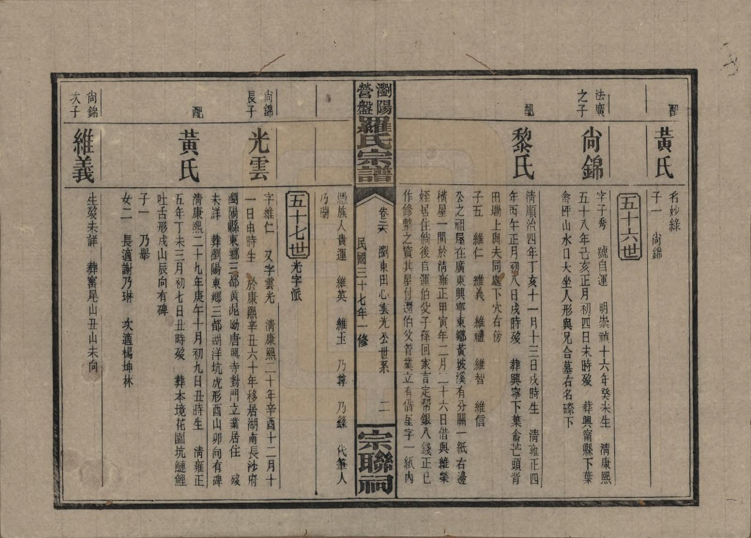 GTJP1036.罗.湖南浏阳.浏阳营盘罗氏宗谱.民国37年(1948)_026.pdf_第2页