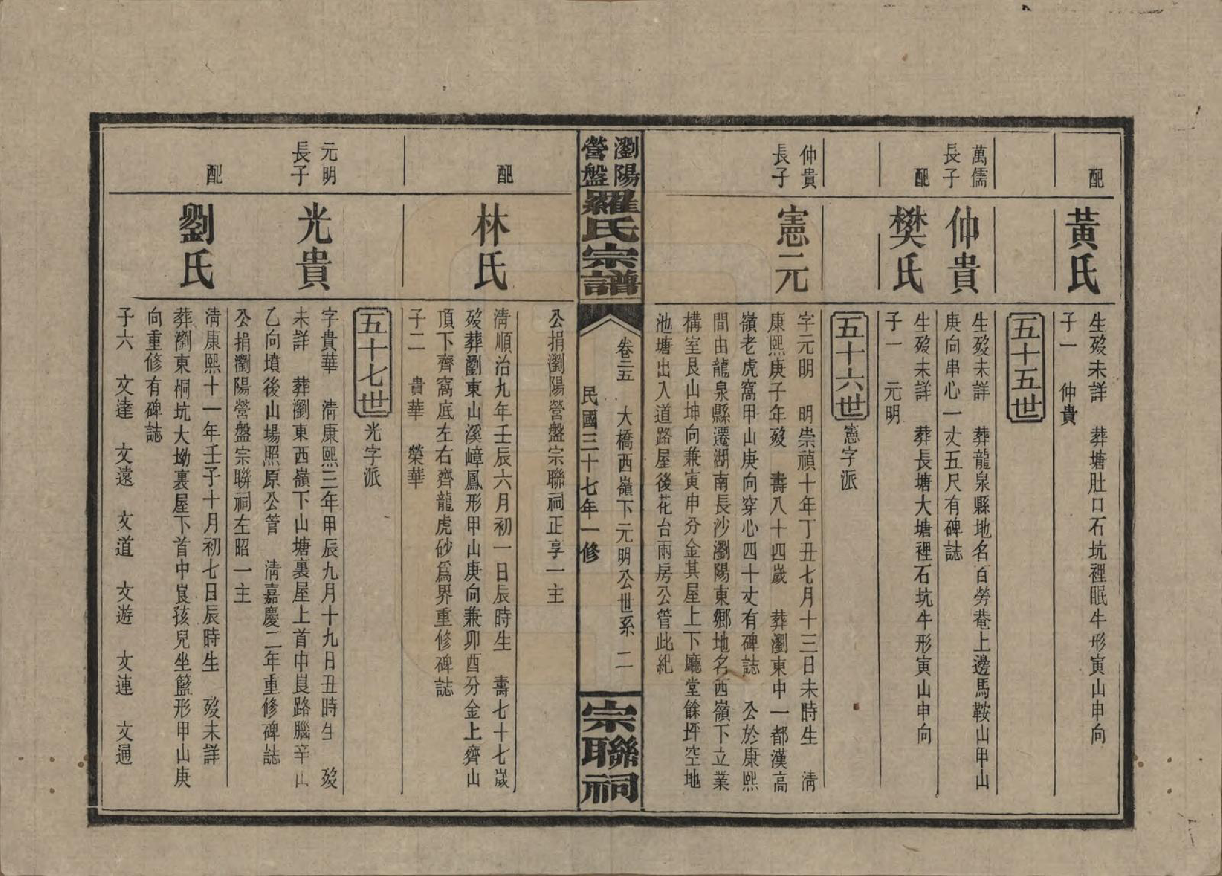 GTJP1036.罗.湖南浏阳.浏阳营盘罗氏宗谱.民国37年(1948)_025.pdf_第2页