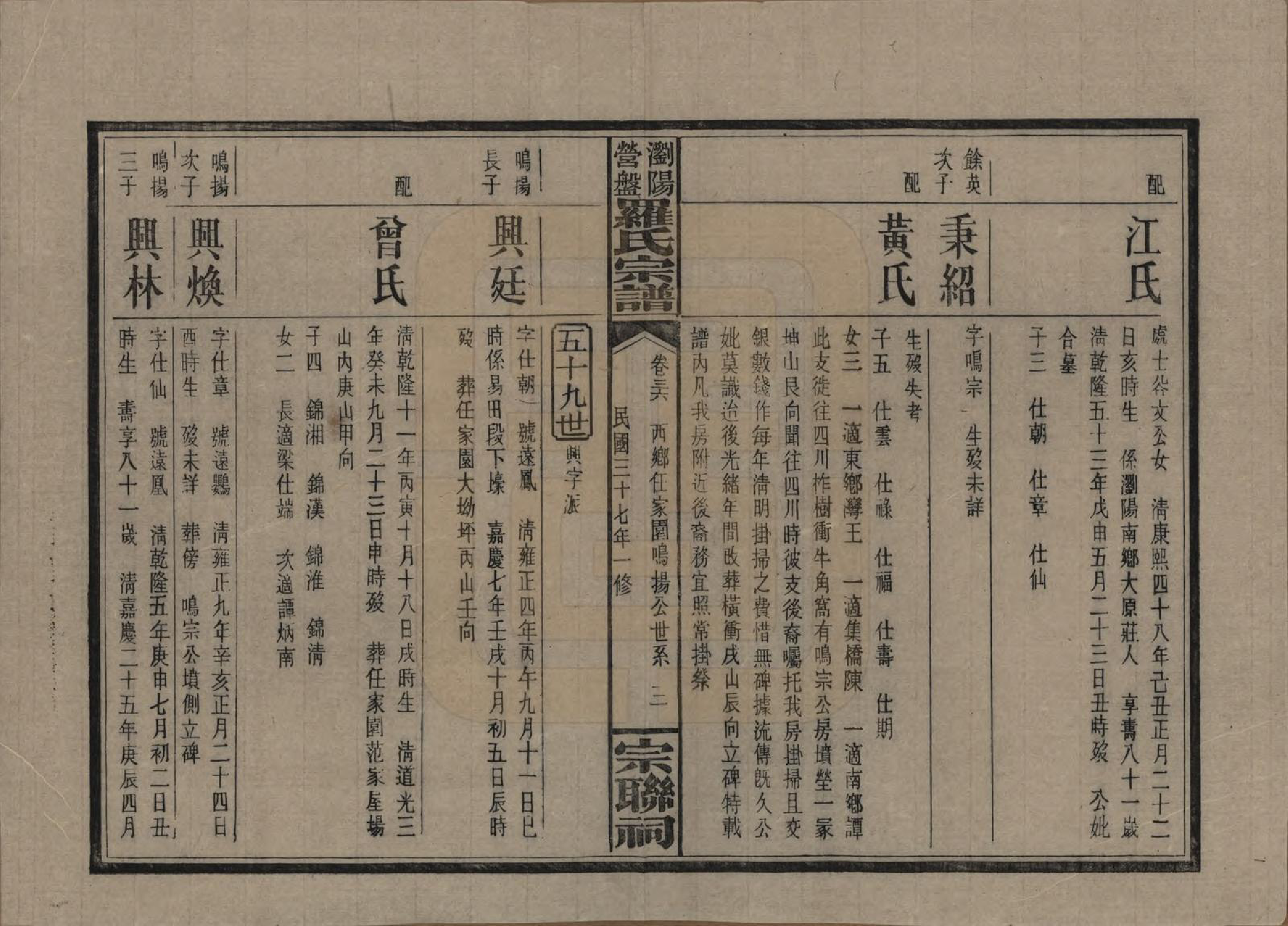 GTJP1036.罗.湖南浏阳.浏阳营盘罗氏宗谱.民国37年(1948)_036.pdf_第3页